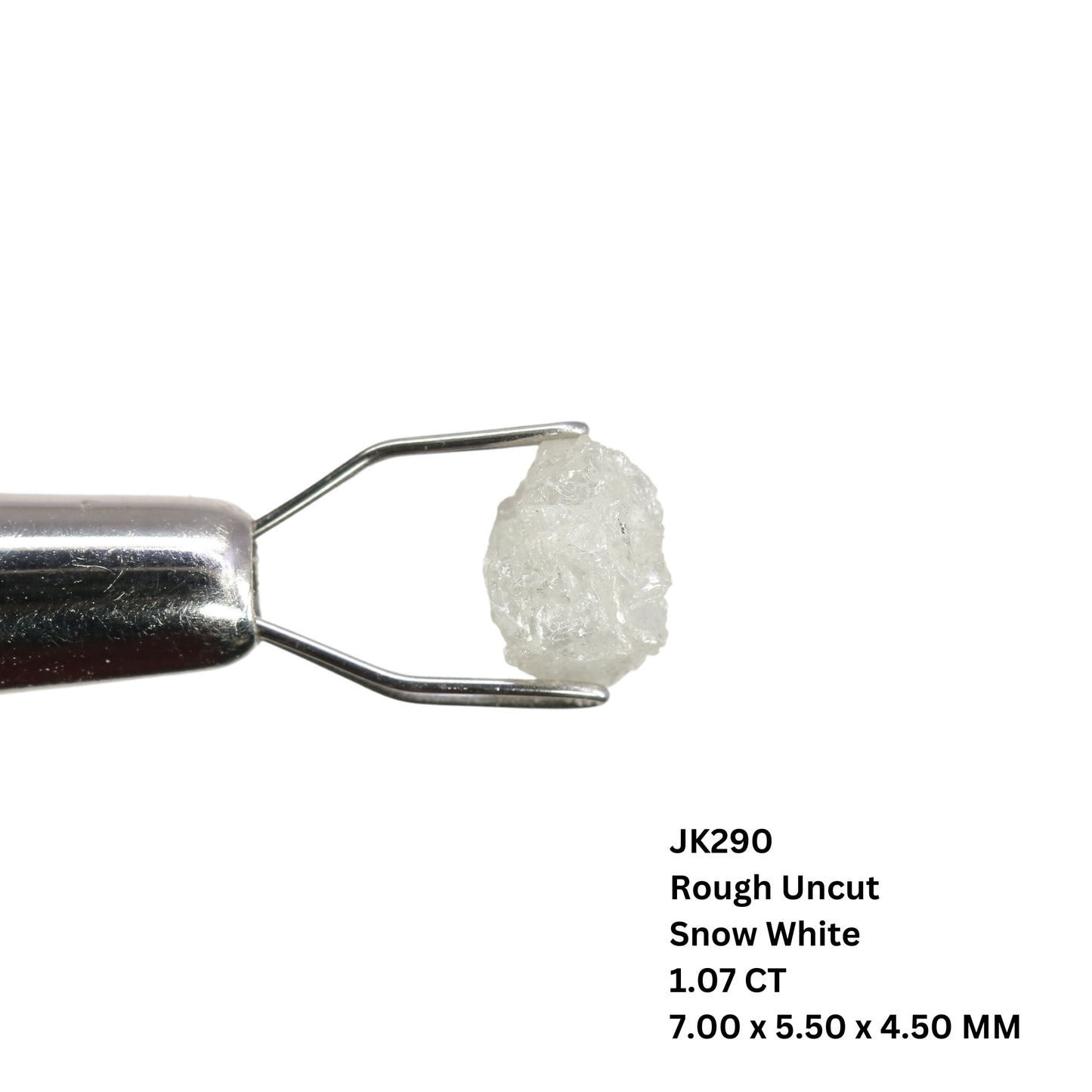 1.07 CT Natural Snow White Rough Uncut Diamond For Wedding Ring | Engagement Ring - JayKrishna Diamond