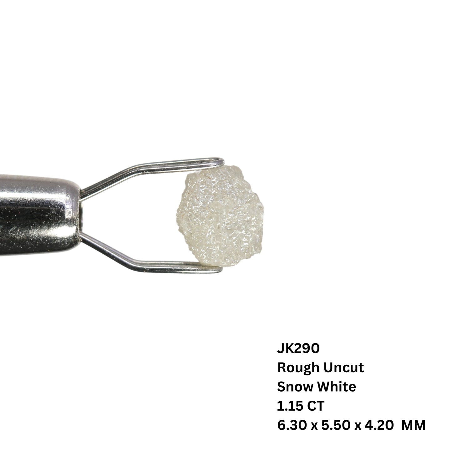 1.15 CT Fancy Snow White Natural Rough Uncut Diamond For Wedding Jewelry | Gift For Daughter | Gift For Girl Friend - JayKrishna Diamond