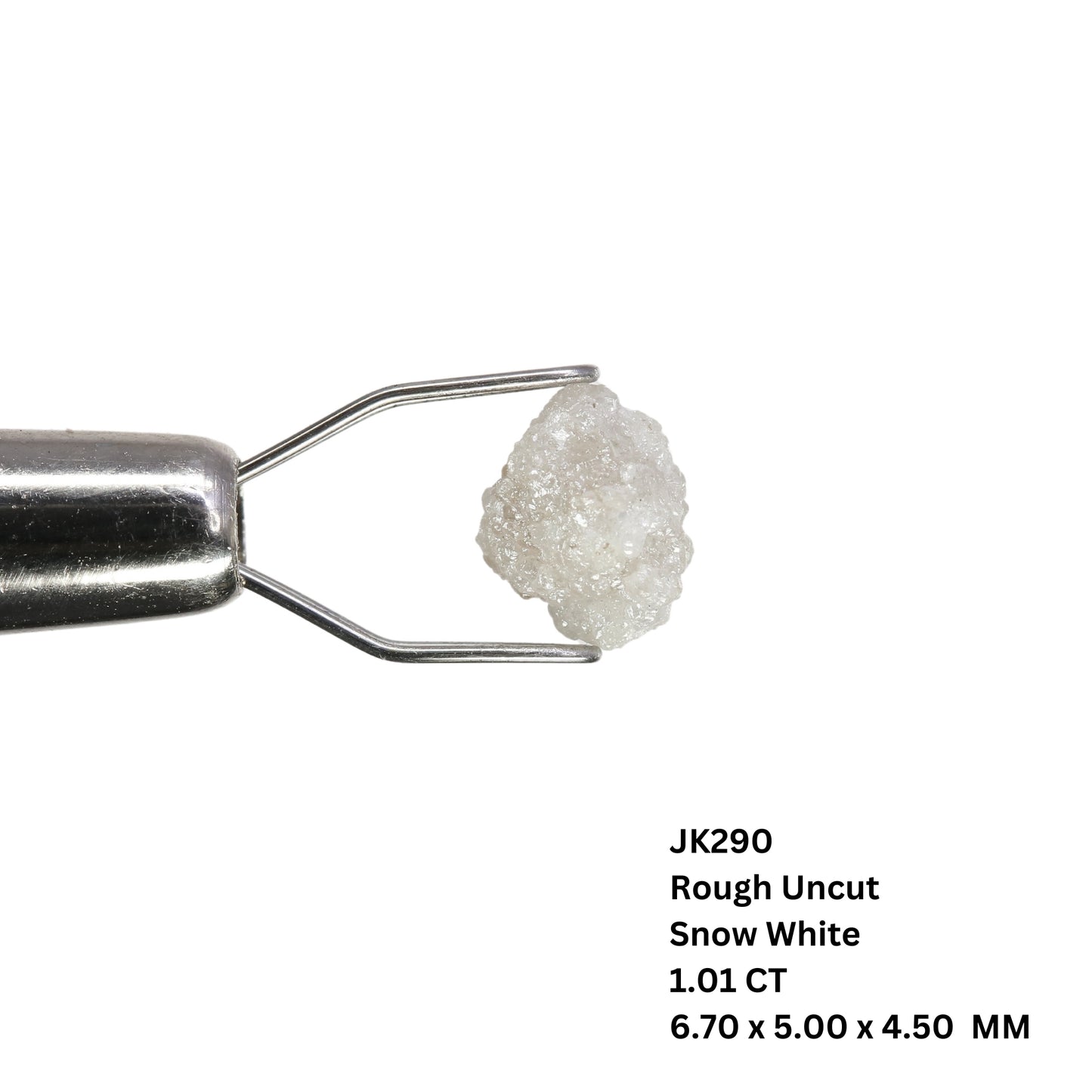 1.01 CT Beautiful Snow White Rough Uncut Diamond For Pendant | Gift For Mother | Gift For Wife - JayKrishna Diamond