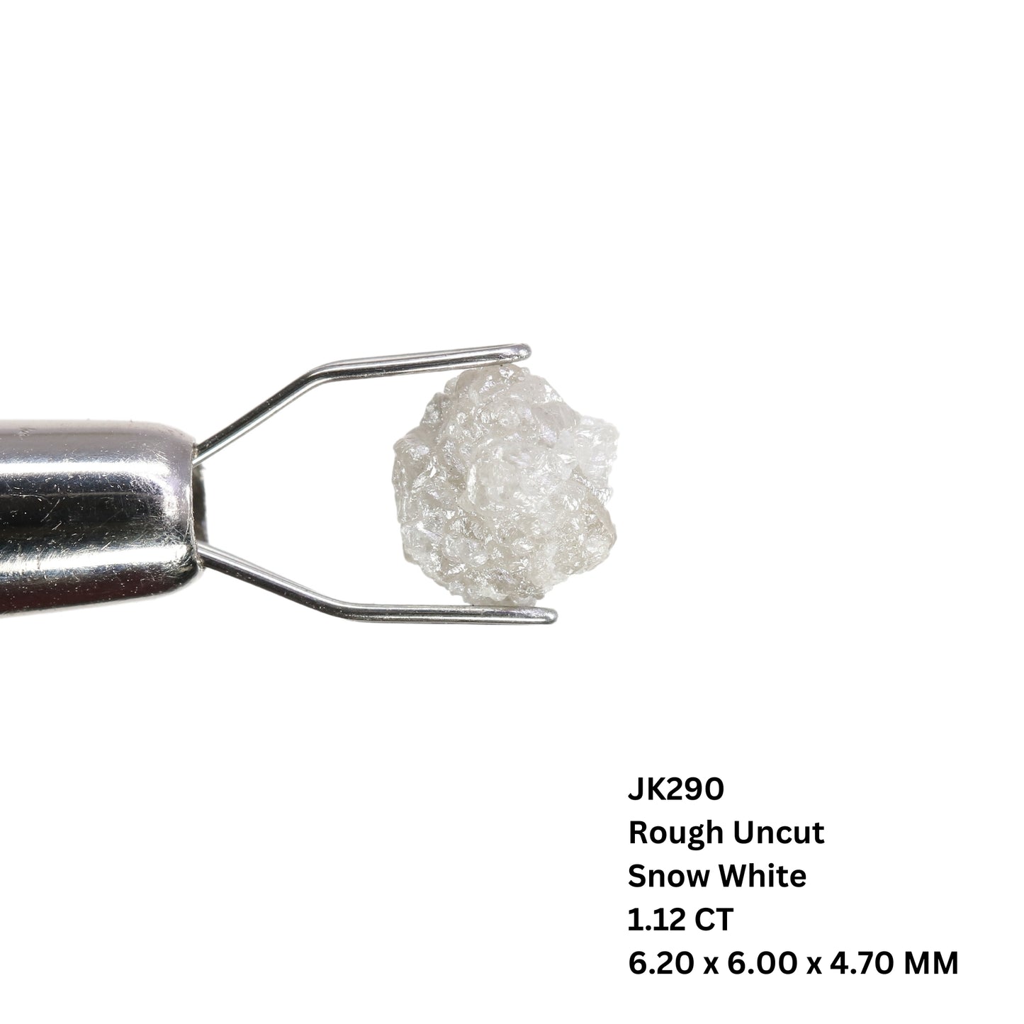 1.12 CT Natural Rough Snow White Diamond For Engagement Ring | Gift For Girl Friend | Gift For Wife - JayKrishna Diamond