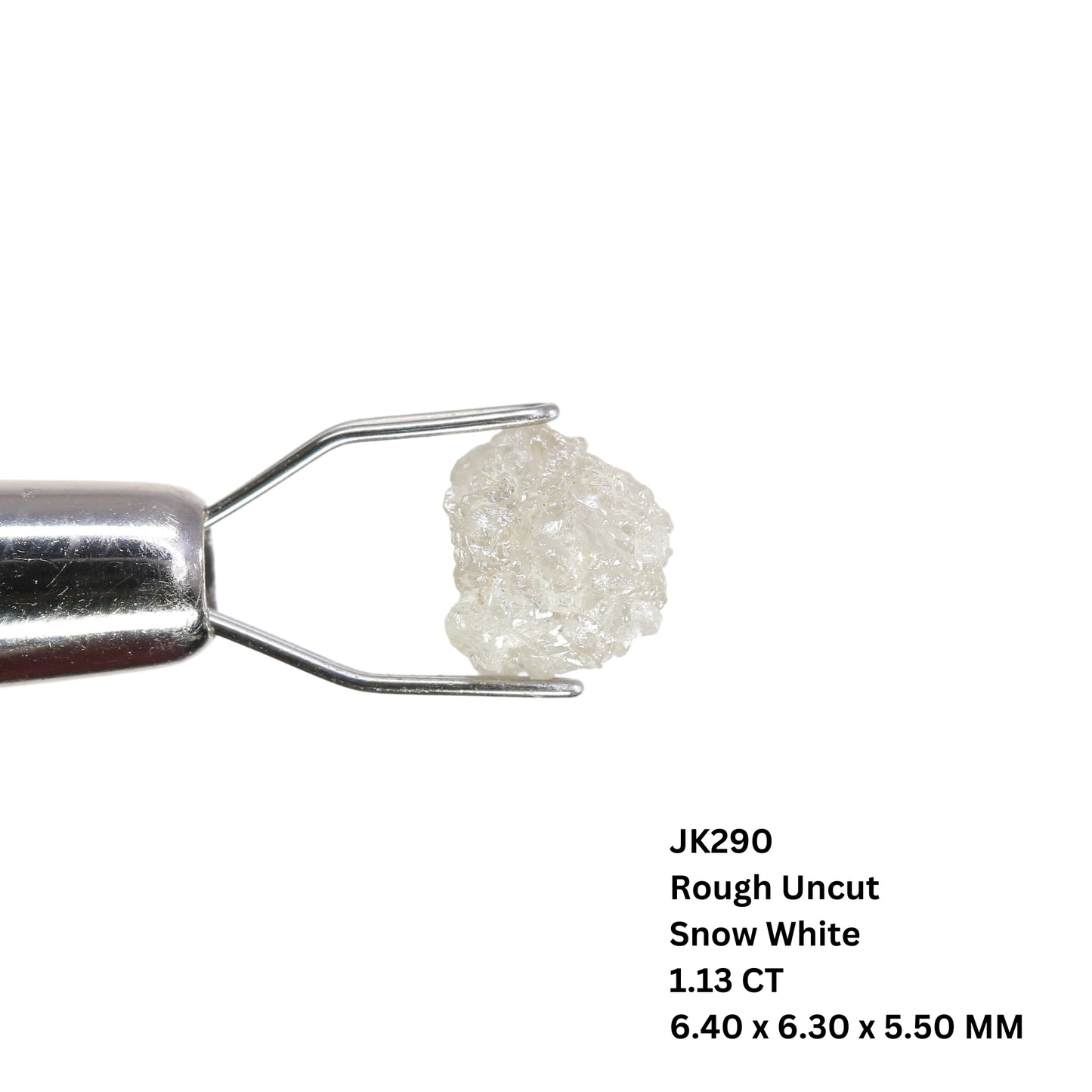 1.13 CT Snow White Rough Uncut Loose Diamond For Proposal Ring | Diamond Pendant | Anniversary Gift - JayKrishna Diamond