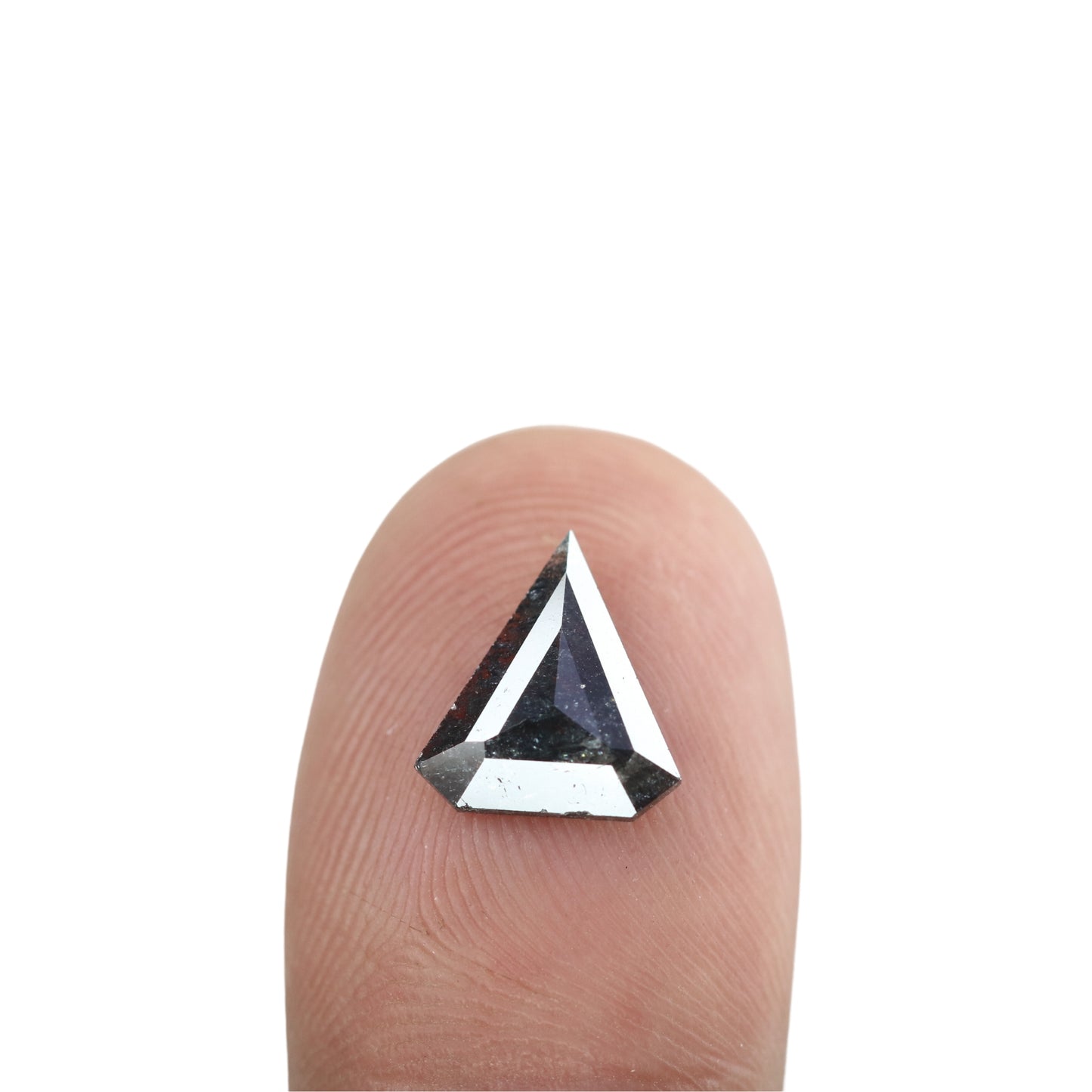 1.22 CT Salt And Pepper Rustic Diamond For Engagement Ring - JayKrishna Diamond