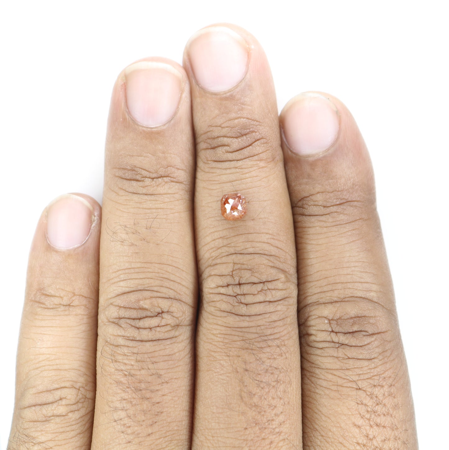 0.91 CT Red Cushion Cut Diamond Ring For Valentine Gift | Natural Loose Cushion Diamond | Cushion Shape Diamond For Making Jewelry - JayKrishna Diamond