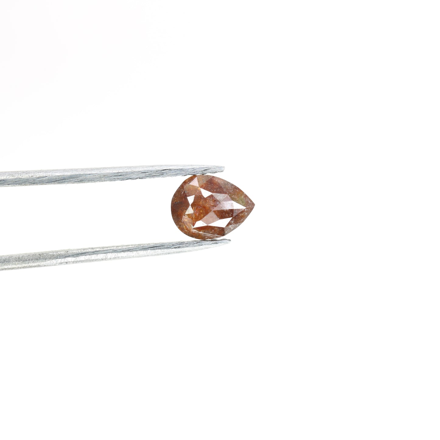 0.73 CT Red Colour Pear Shape Natural Diamond | Solitaire Pear Diamond For Engagement Ring | Anniversary Pear Diamond Ring Gift For Wife - JayKrishna Diamond