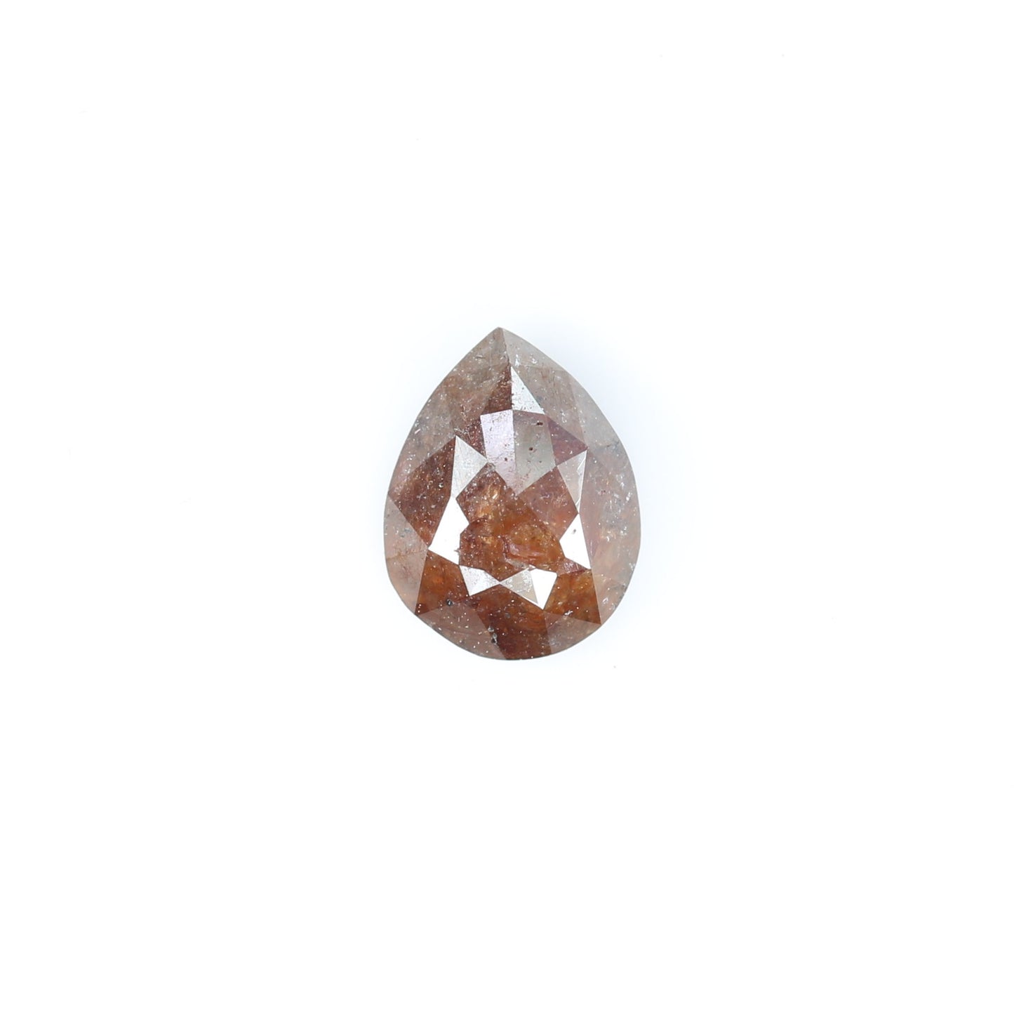 0.73 CT Red Colour Pear Shape Natural Diamond | Solitaire Pear Diamond For Engagement Ring | Anniversary Pear Diamond Ring Gift For Wife - JayKrishna Diamond