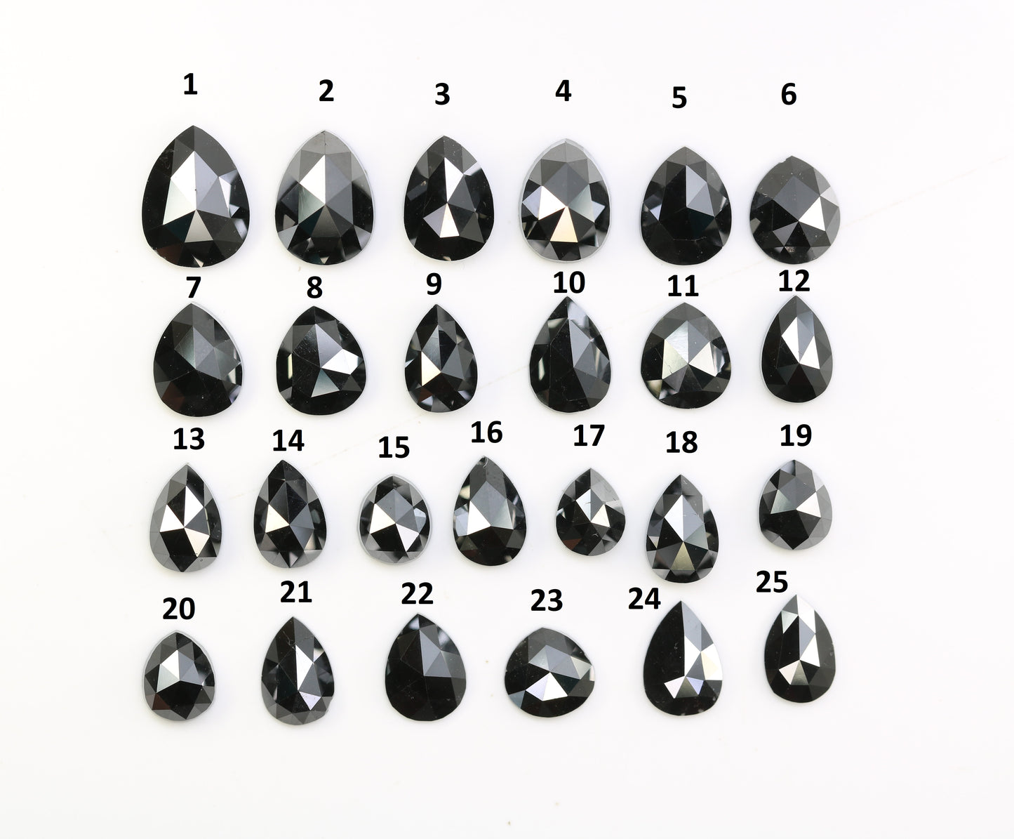 0.30 CT to 1.16 CT Pear Cut Black Diamond – Ideal for Engagement Rings | Elegant Black Pear Shape Diamonds - JayKrishna Diamond