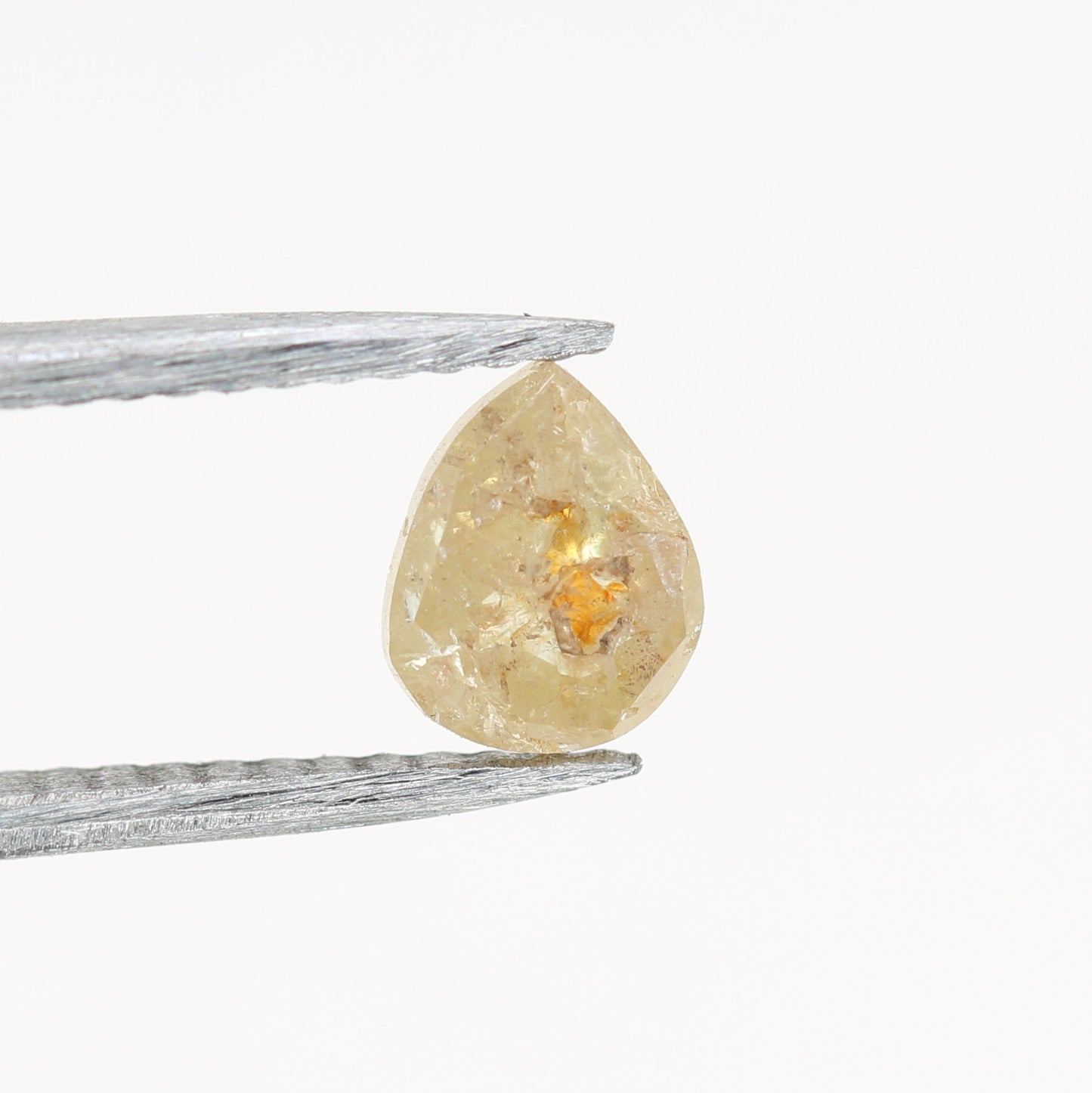 0.73 CT Pear Cut Peach Diamond For Engagement Ring | Peach Pear Natural Loose Diamond For Sale - JayKrishna Diamond