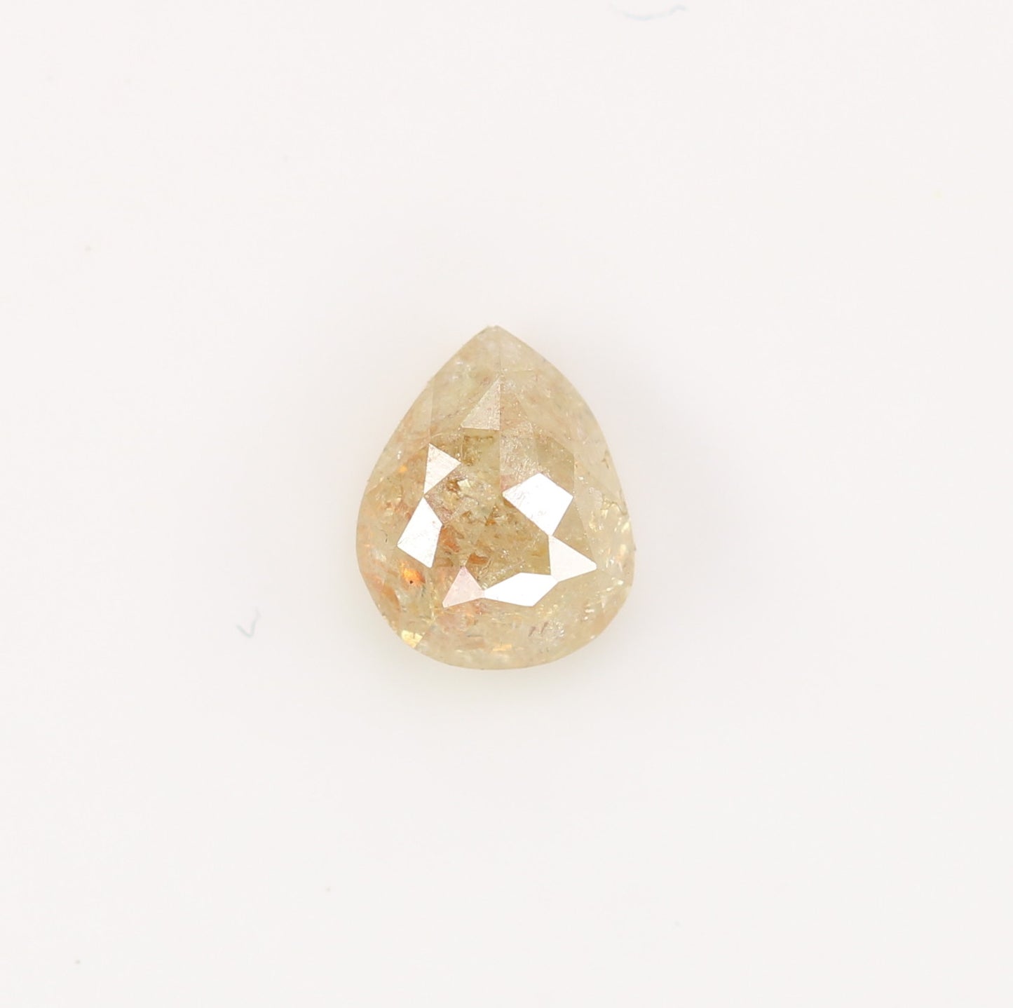 0.73 CT Pear Cut Peach Diamond For Engagement Ring | Peach Pear Natural Loose Diamond For Sale - JayKrishna Diamond