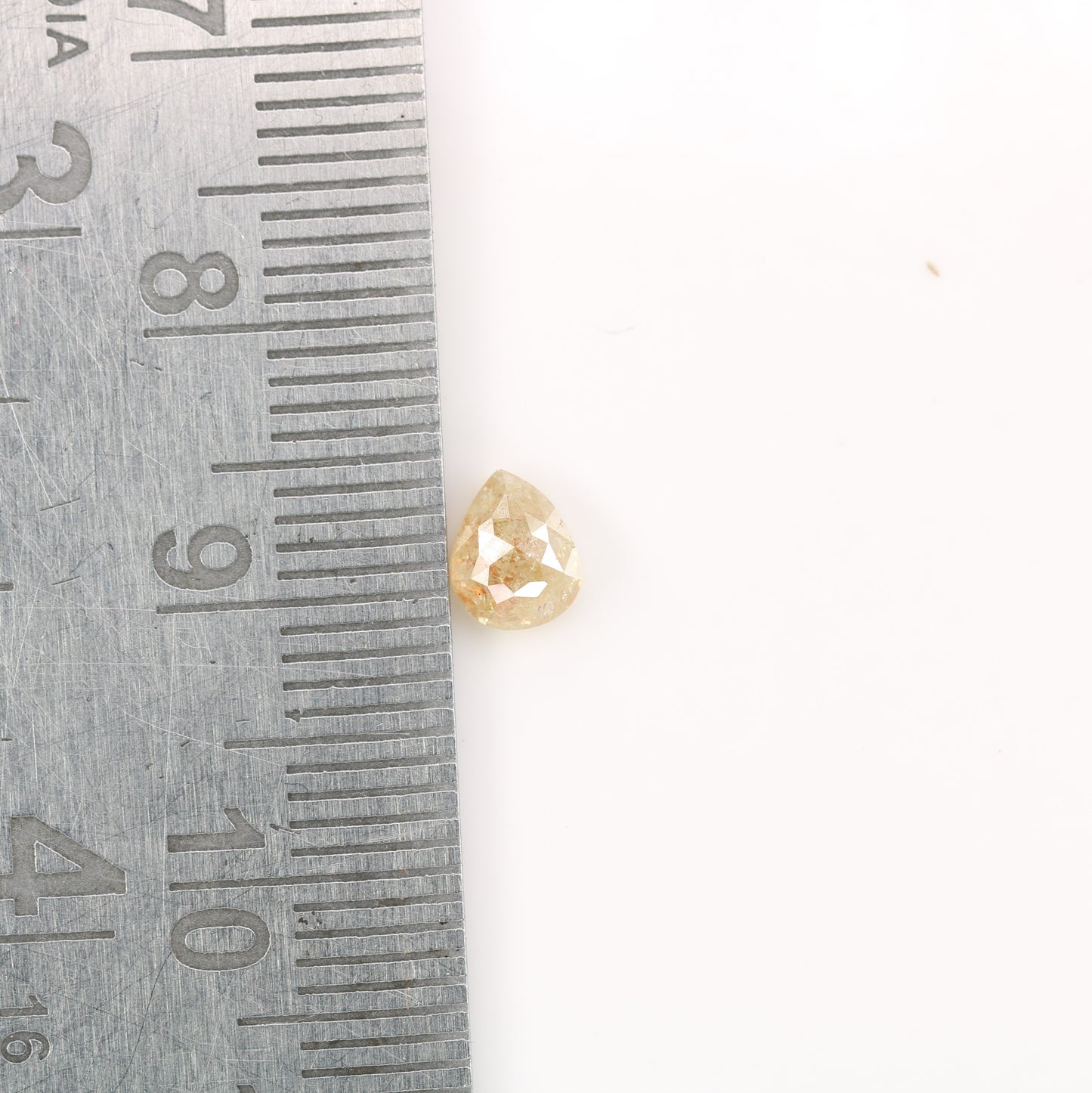 0.73 CT Pear Cut Peach Diamond For Engagement Ring | Peach Pear Natural Loose Diamond For Sale - JayKrishna Diamond