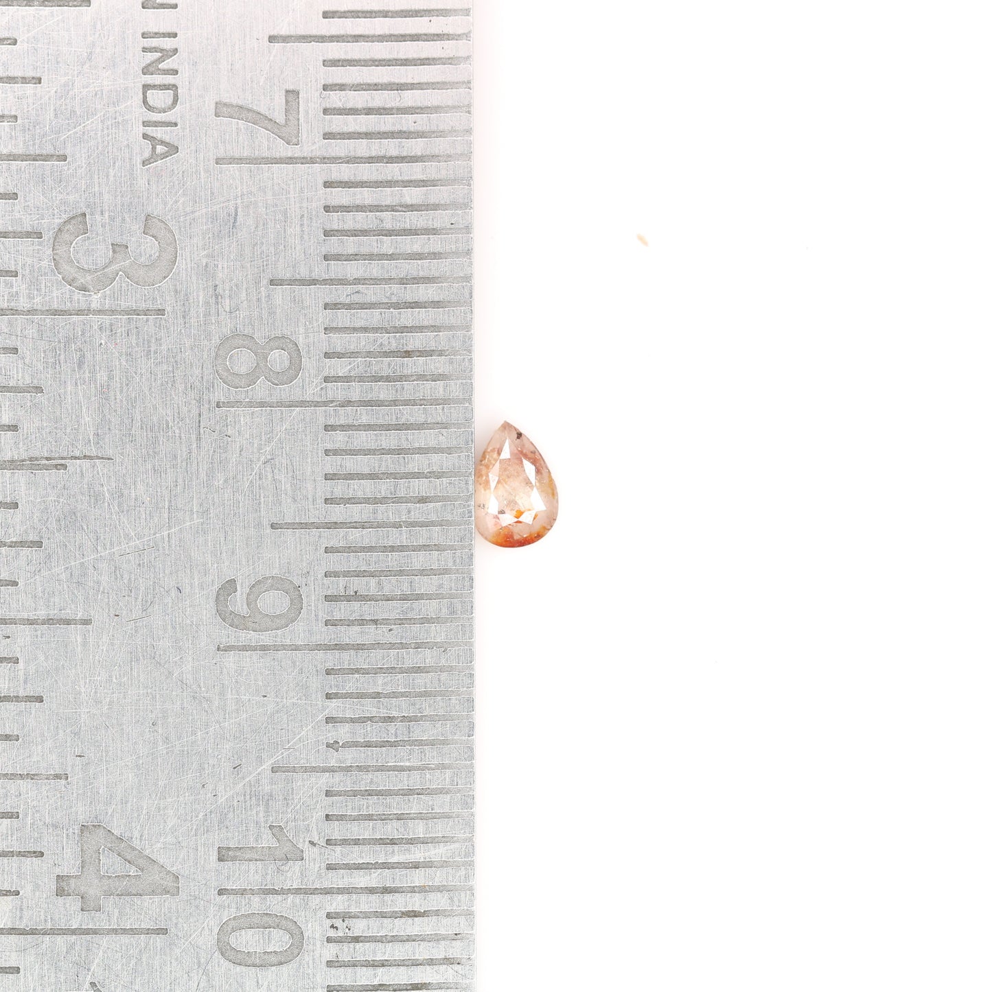 0.23 CT Brilliant Cut Peach Pear Shape Diamond for Proposal Rings and Gifts for Her - JayKrishna Diamond