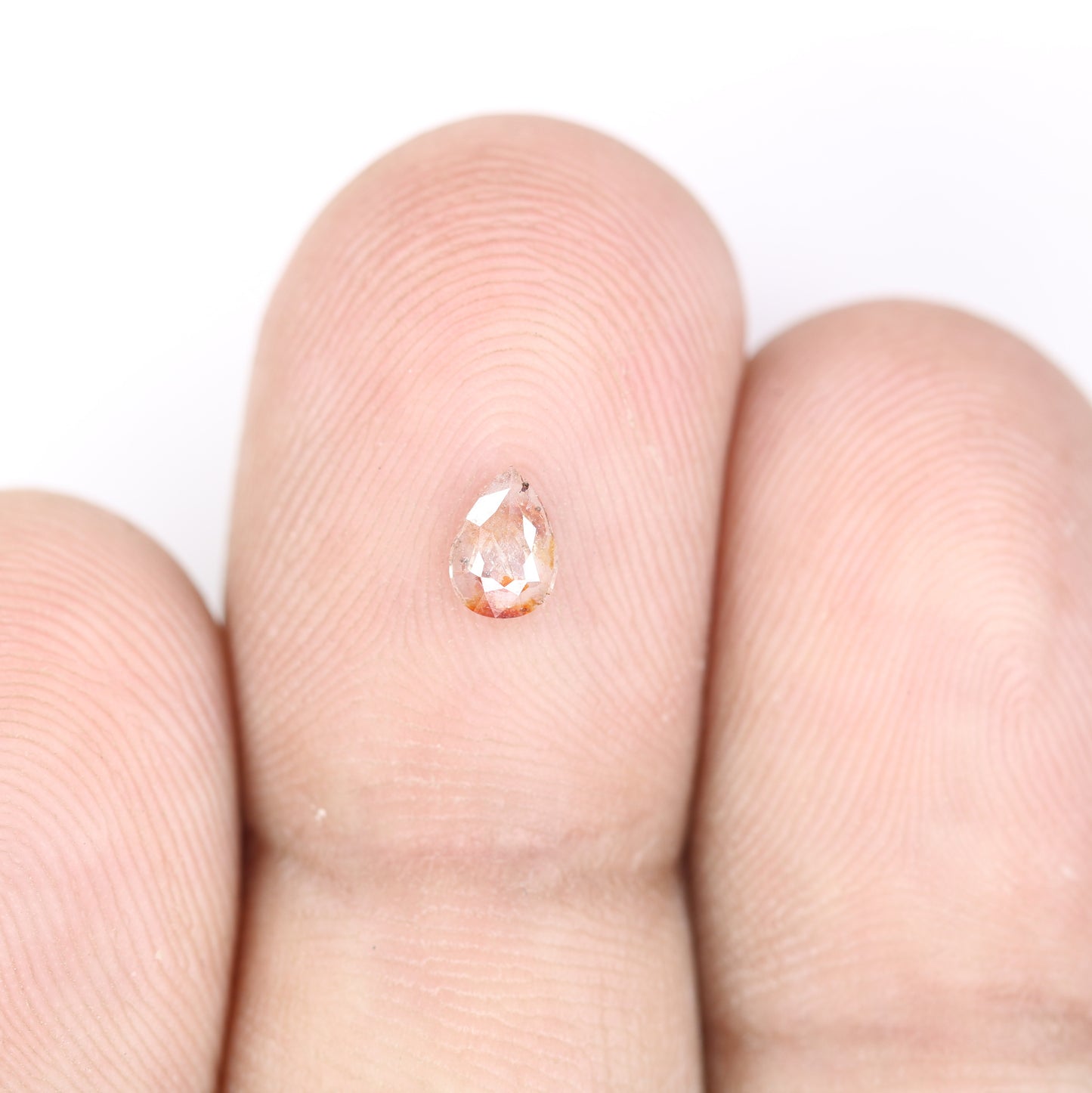 0.23 CT Brilliant Cut Peach Pear Shape Diamond for Proposal Rings and Gifts for Her - JayKrishna Diamond