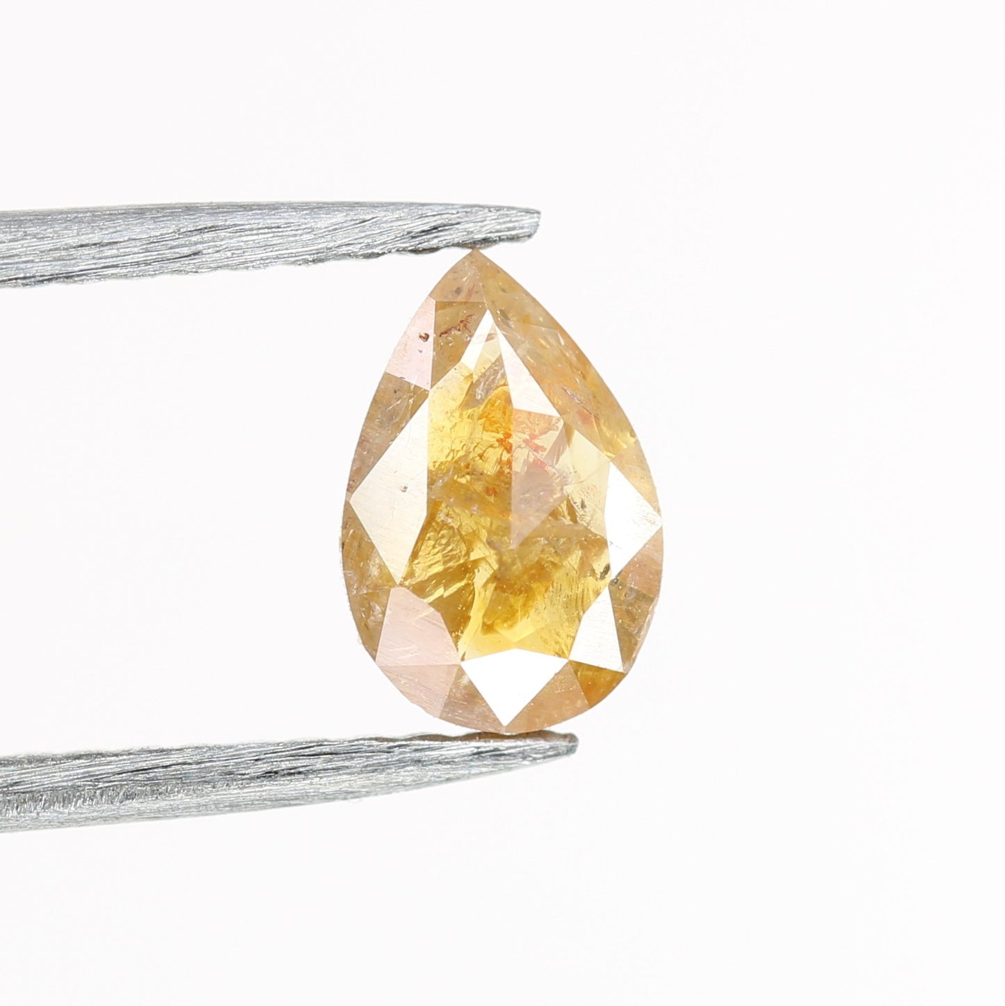 0.62 CT Golden Yellow Brilliant Cut Pear Diamond for a Dazzling Halo Pendant: Exquisite Prong Set Jewelry Piece - JayKrishna Diamond