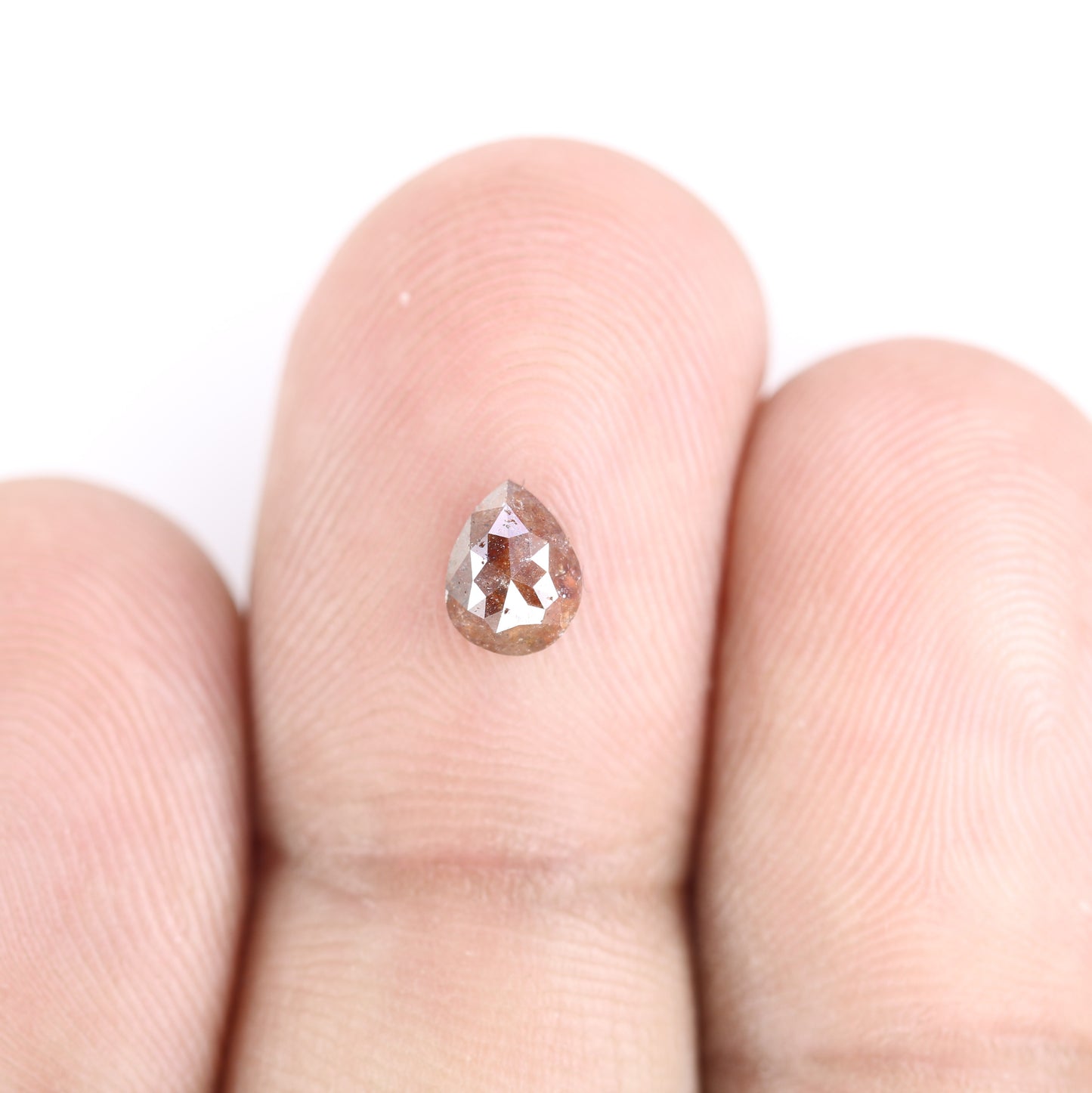 0.72 CT Red Pear Cut Diamond For Engagement Ring | Birthday Pear Diamond Gift Necklace - JayKrishna Diamond