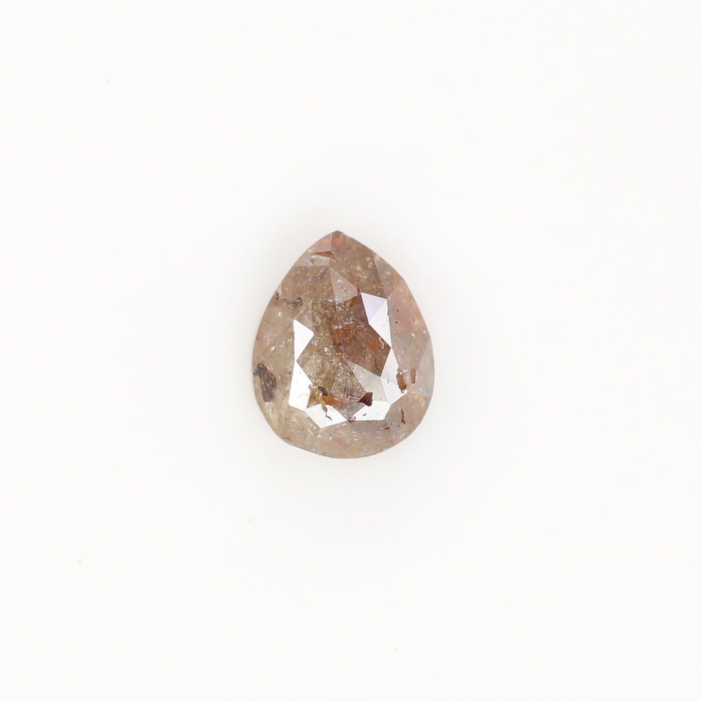 0.63 CT Red Pear Natural Loose Diamond for a Captivating Anniversary Ring: Rustic Pear Diamond Engagement Ring Design - JayKrishna Diamond
