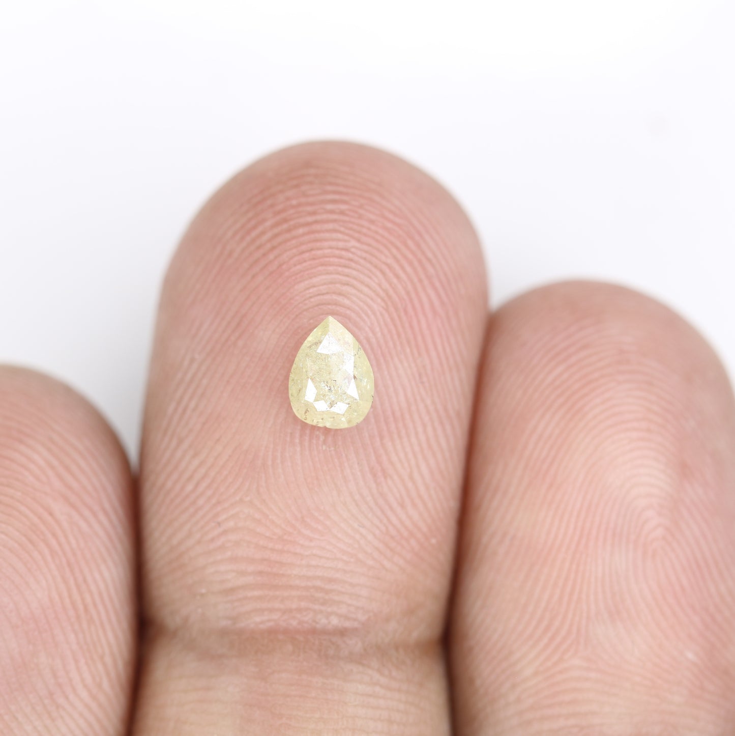 0.41 CT Light Yellow Pear Diamond For Valentine Gift Ring | Customize Rose Gold Solitaire Pear Pendant - JayKrishna Diamond