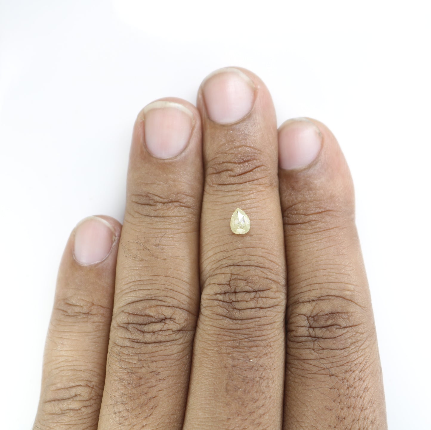 0.41 CT Light Yellow Pear Diamond For Valentine Gift Ring | Customize Rose Gold Solitaire Pear Pendant - JayKrishna Diamond
