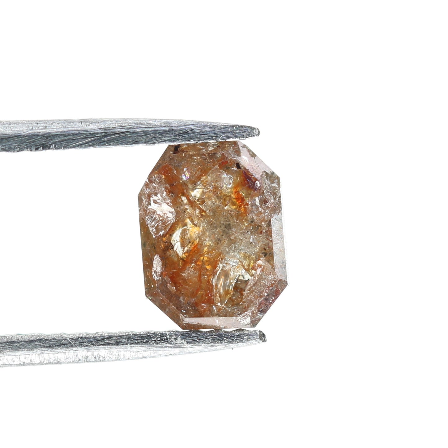 1.25 CT Red Emerald Shape Loose Diamond For Designer Jewelry - JayKrishna Diamond