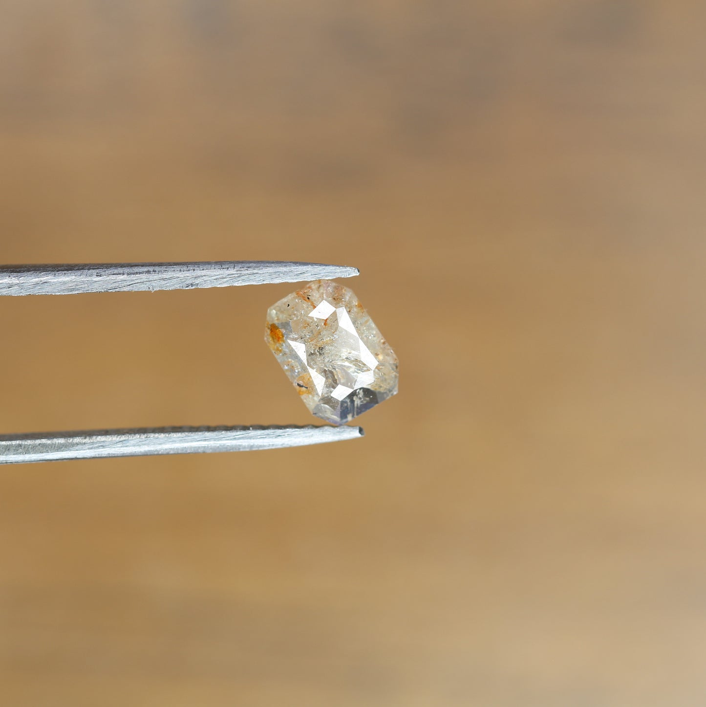0.59 CT Natural Peach Emerald-Shaped Diamond – Exquisite Loose Gem for 14k Rose Gold Engagement Rings - JayKrishna Diamond