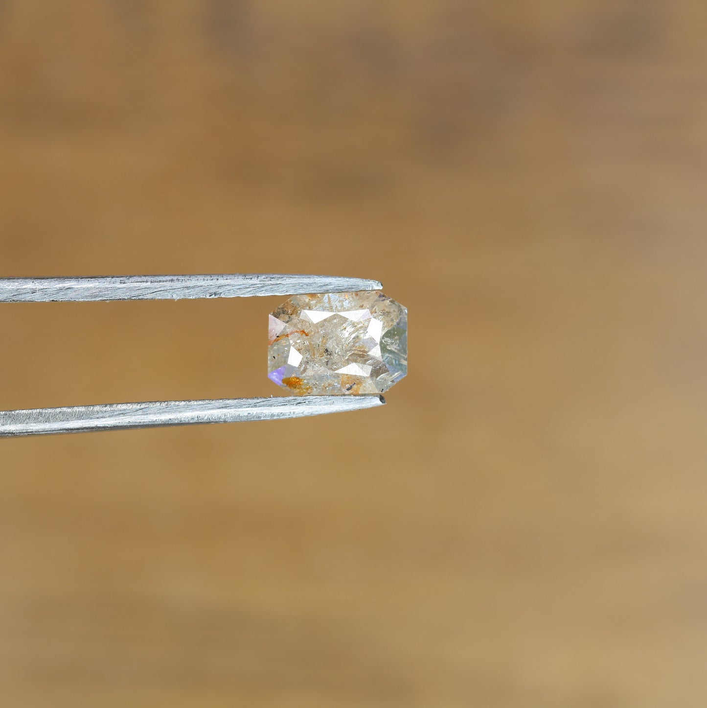 0.59 CT Natural Peach Emerald-Shaped Diamond – Exquisite Loose Gem for 14k Rose Gold Engagement Rings - JayKrishna Diamond