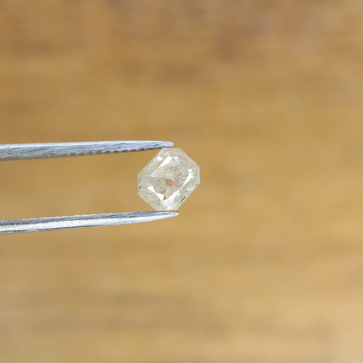 0.77 CT Light Gray Emerald Shape Diamond For Prong Set Ring | Customize Emerald Natural Loose Diamond - JayKrishna Diamond