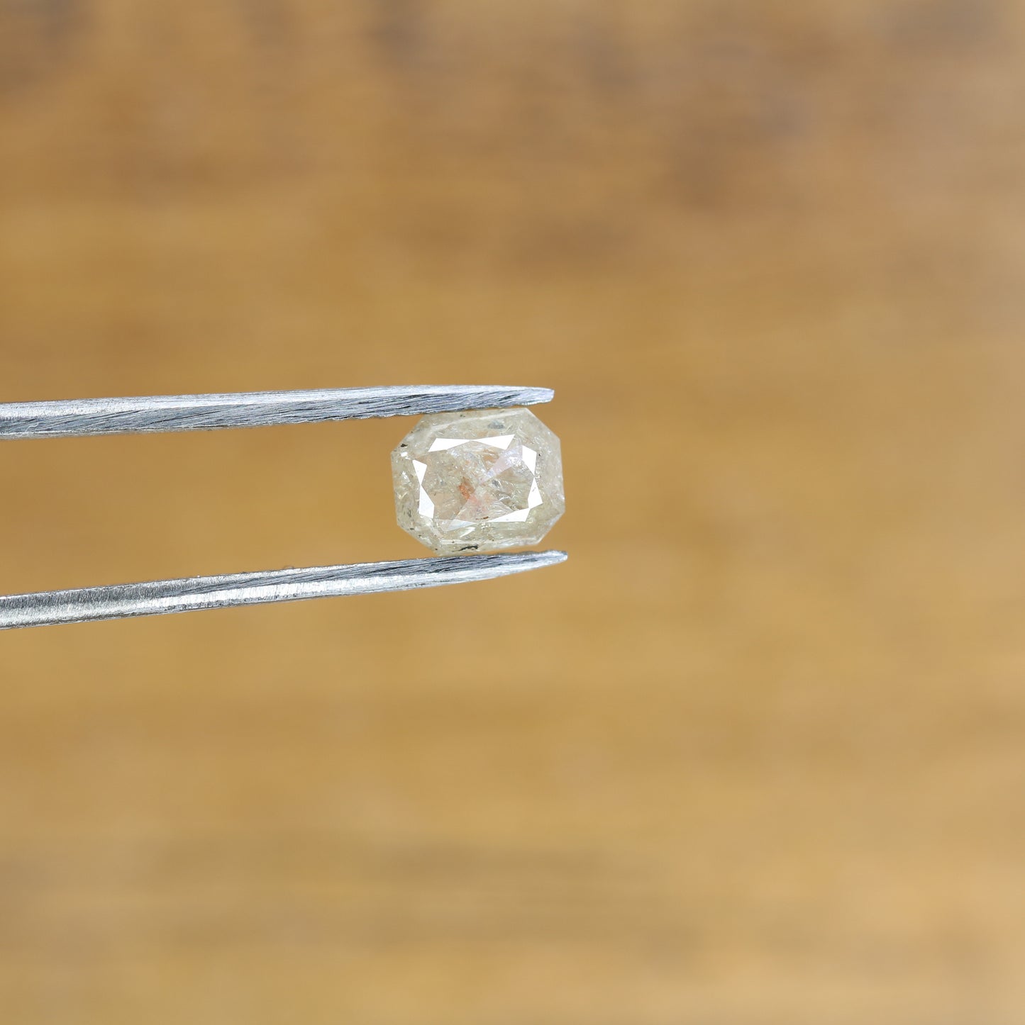 0.77 CT Light Gray Emerald Shape Diamond For Prong Set Ring | Customize Emerald Natural Loose Diamond - JayKrishna Diamond