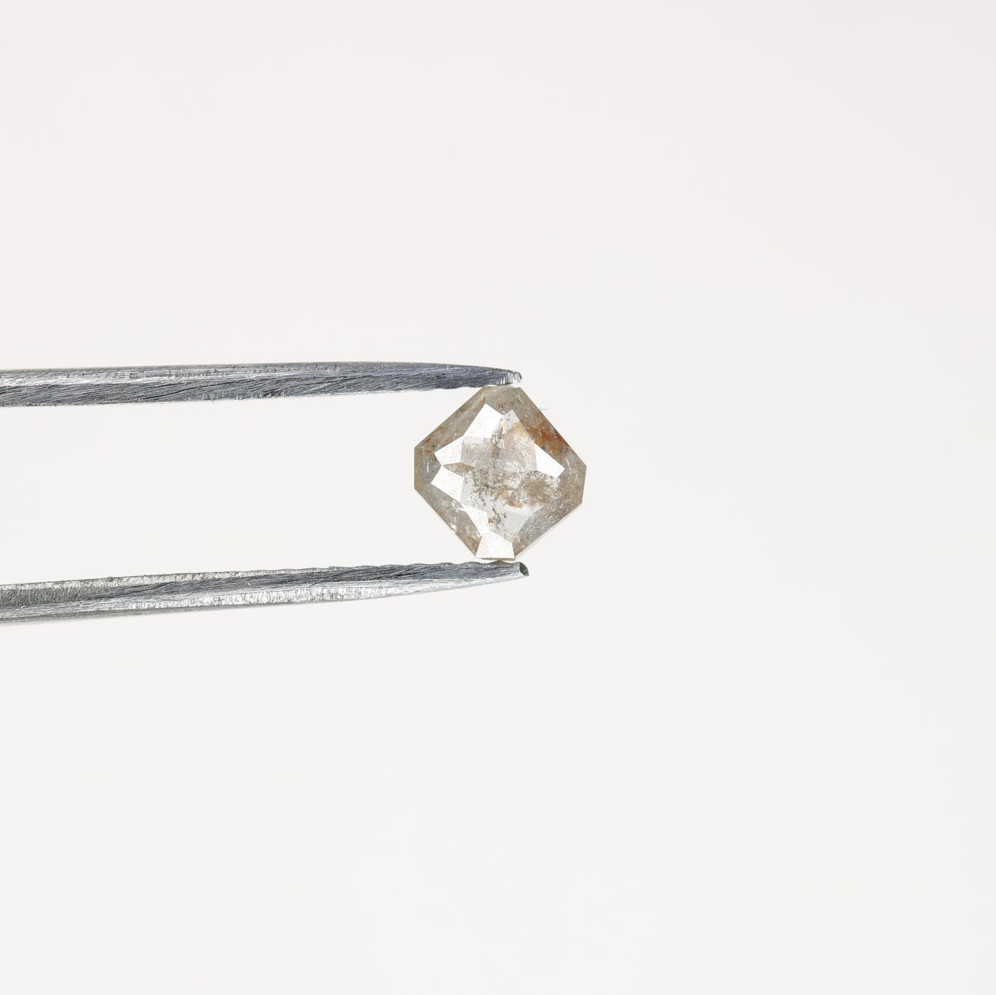 Unique 0.40 CT Salt & Pepper Cushion Cut Diamond | Perfect for Prong Set Rings - JayKrishna Diamond