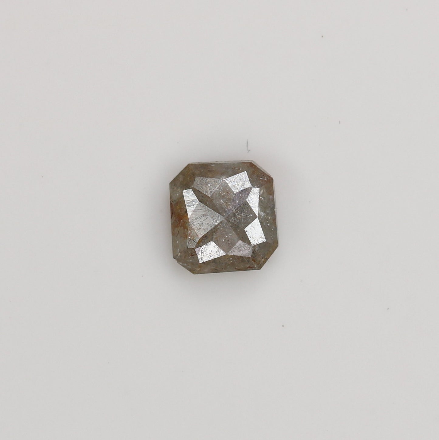 Unique 0.40 CT Salt & Pepper Cushion Cut Diamond | Perfect for Prong Set Rings - JayKrishna Diamond