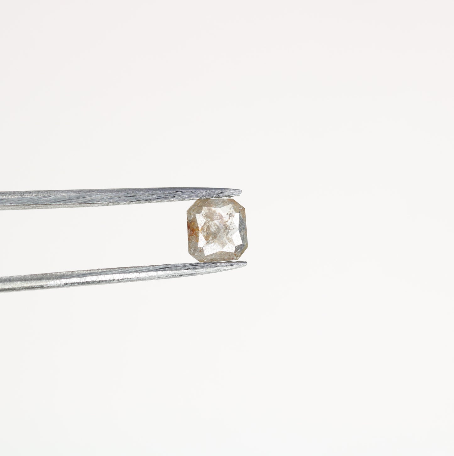 Unique 0.40 CT Salt & Pepper Cushion Cut Diamond | Perfect for Prong Set Rings - JayKrishna Diamond
