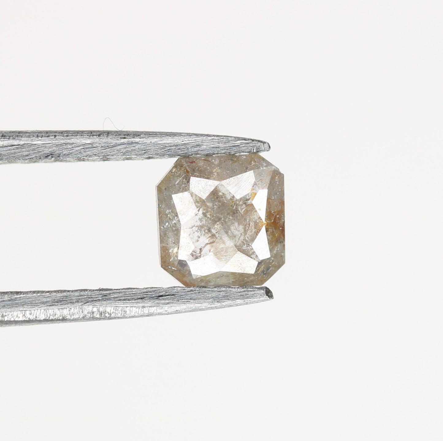 Unique 0.40 CT Salt & Pepper Cushion Cut Diamond | Perfect for Prong Set Rings - JayKrishna Diamond