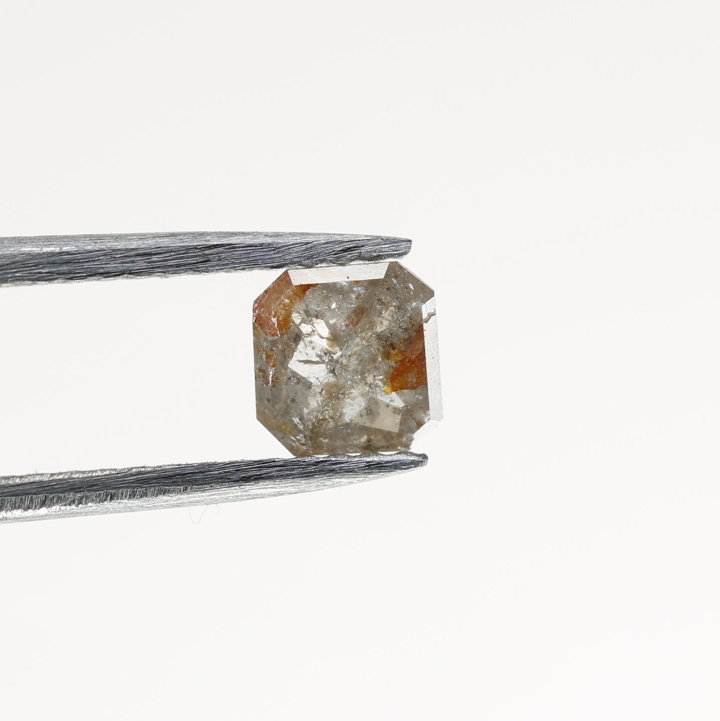 Unique 0.40 CT Salt & Pepper Cushion Cut Diamond | Perfect for Prong Set Rings - JayKrishna Diamond