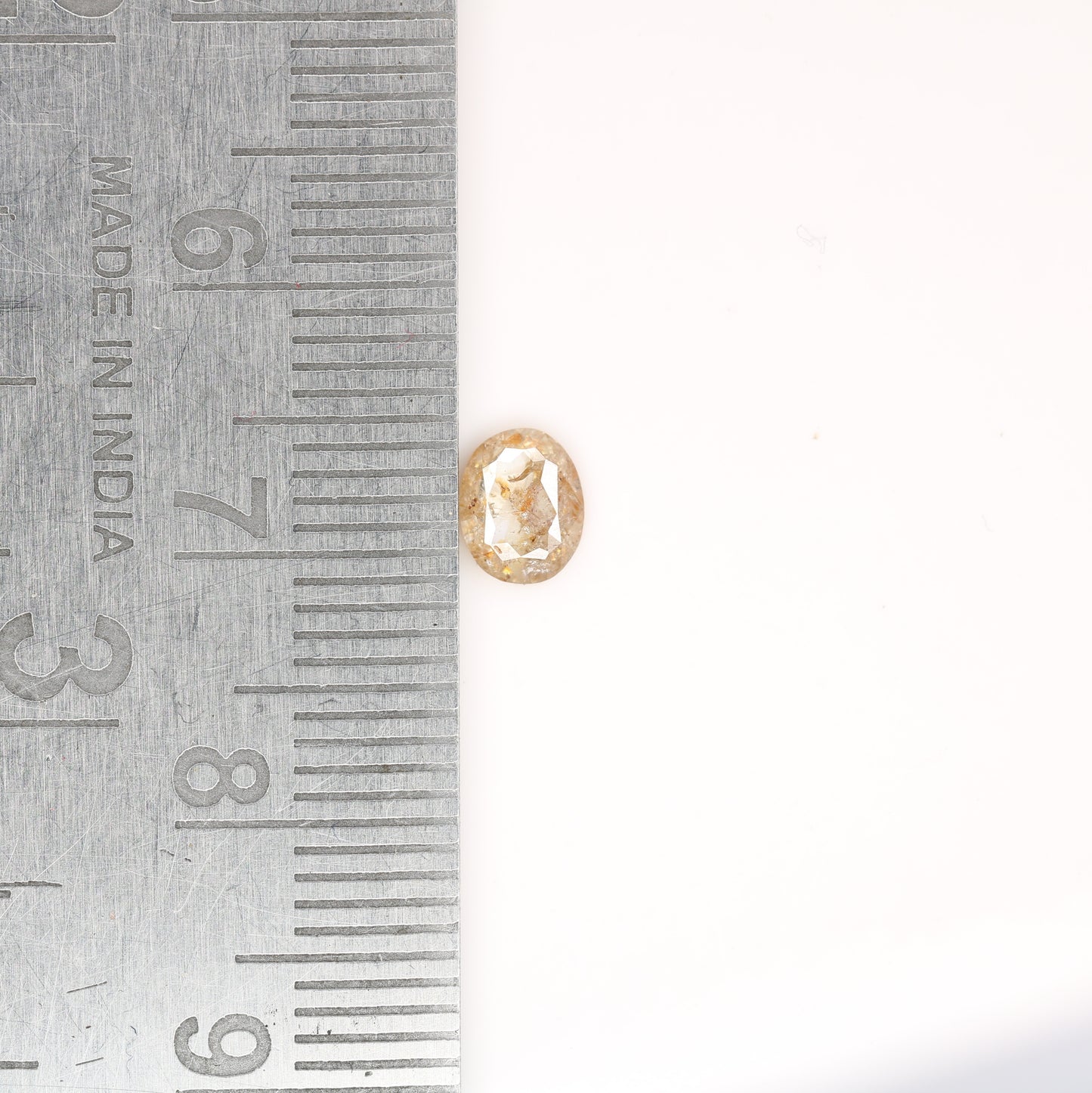 0.54 CT Peach Colour Oval Shape Brilliant Cut Diamond For Engagement Ring | - JayKrishna Diamond
