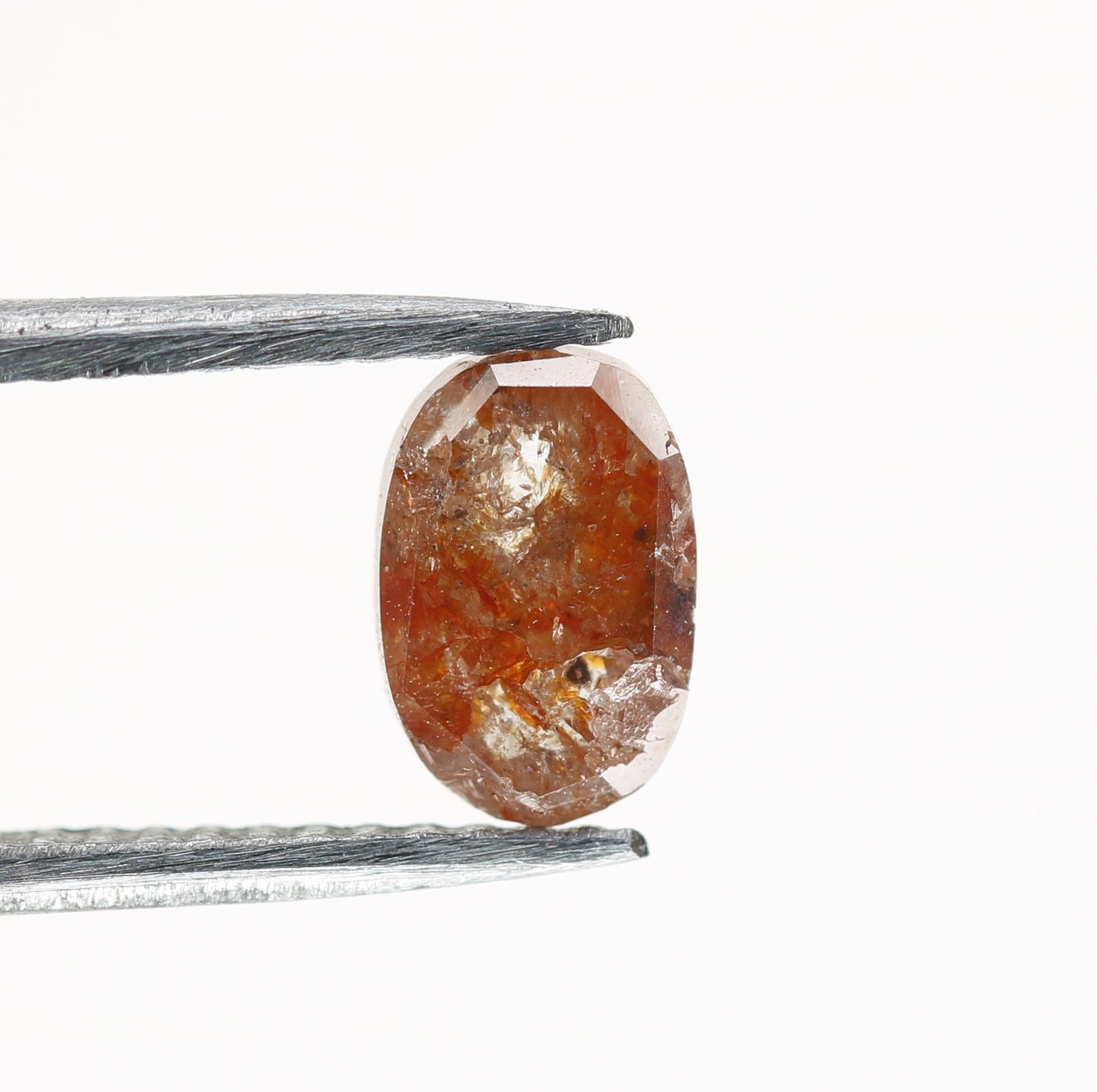 1.07 CT Red Colour Oval Shape Diamond For Wedding Ring - JayKrishna Diamond