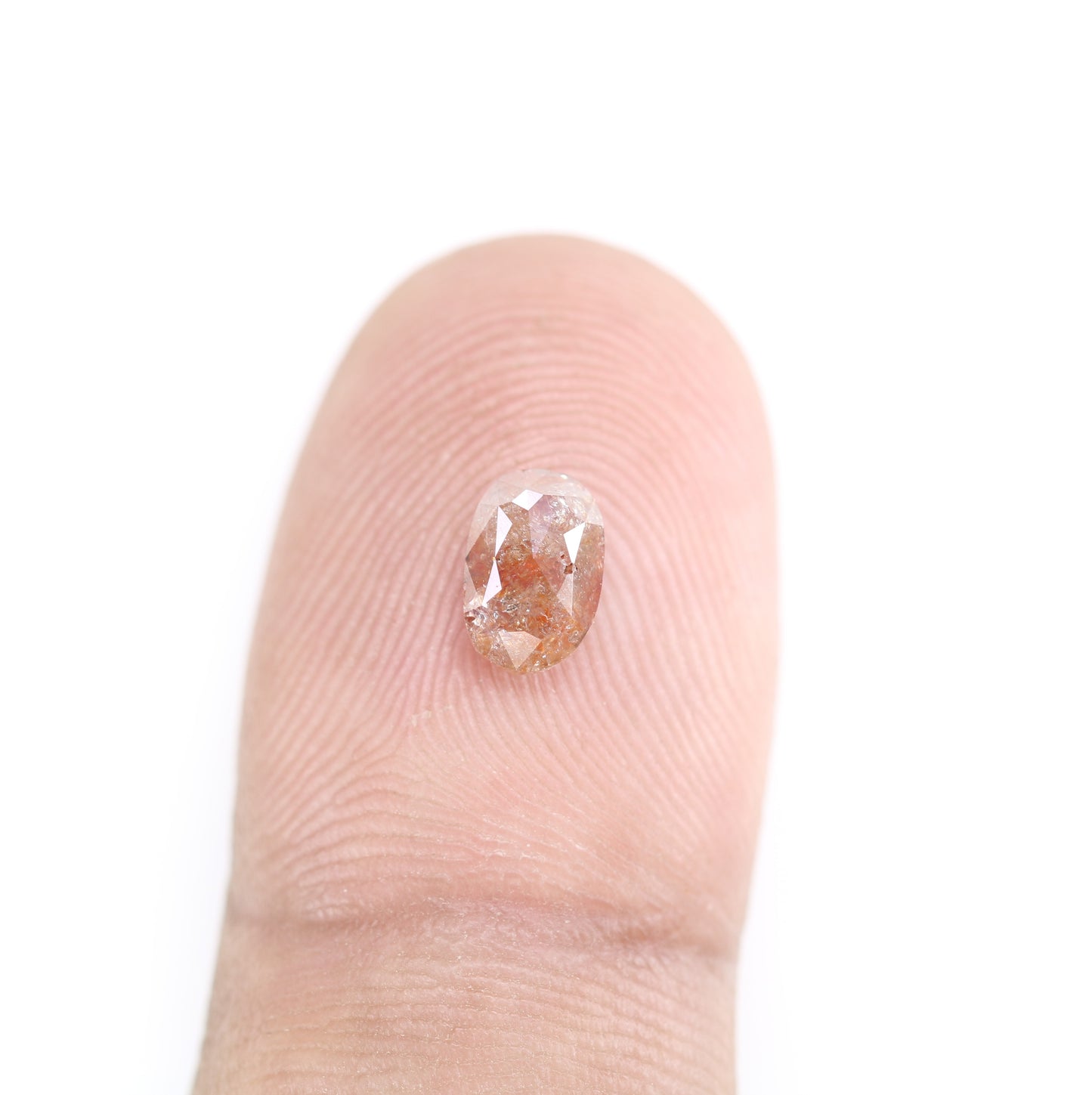 1.07 CT Red Colour Oval Shape Diamond For Wedding Ring - JayKrishna Diamond