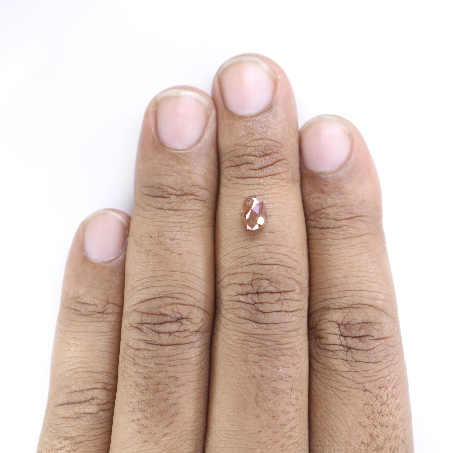 1.47 CT Oval Shape Red Natural Fancy Diamond For Engagement Ring | Customize Ring | Red Oval Diamond | Red Diamond Ring - JayKrishna Diamond