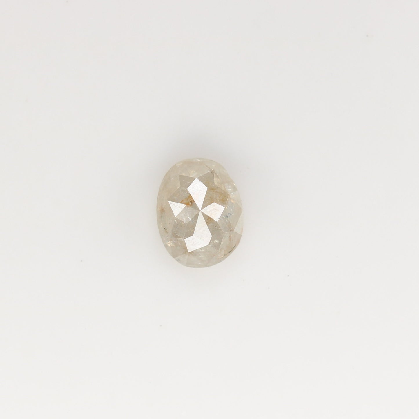 0.44 CT Peach Color Oval Shape Diamond for Engagement Ring and Custom Handmade Prong Set Jewelry - JayKrishna Diamond