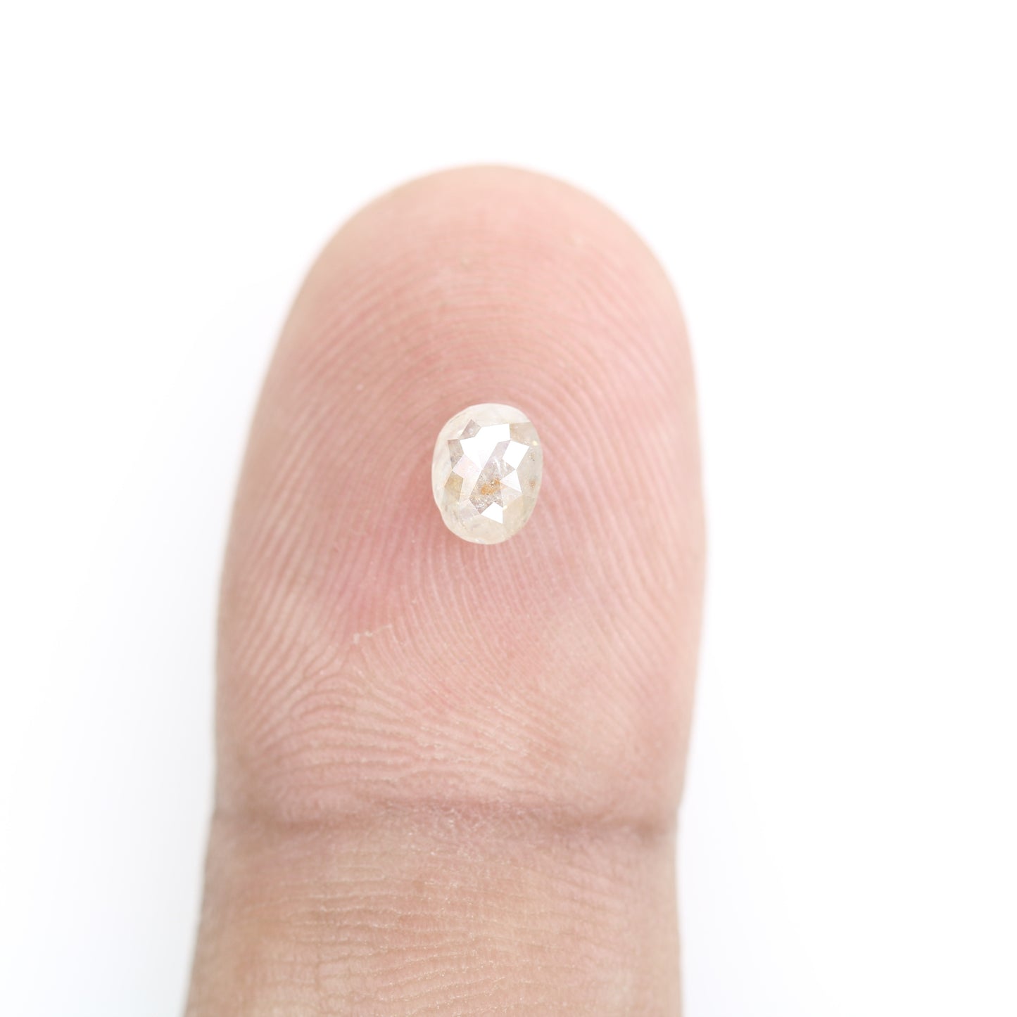 0.44 CT Peach Color Oval Shape Diamond for Engagement Ring and Custom Handmade Prong Set Jewelry - JayKrishna Diamond