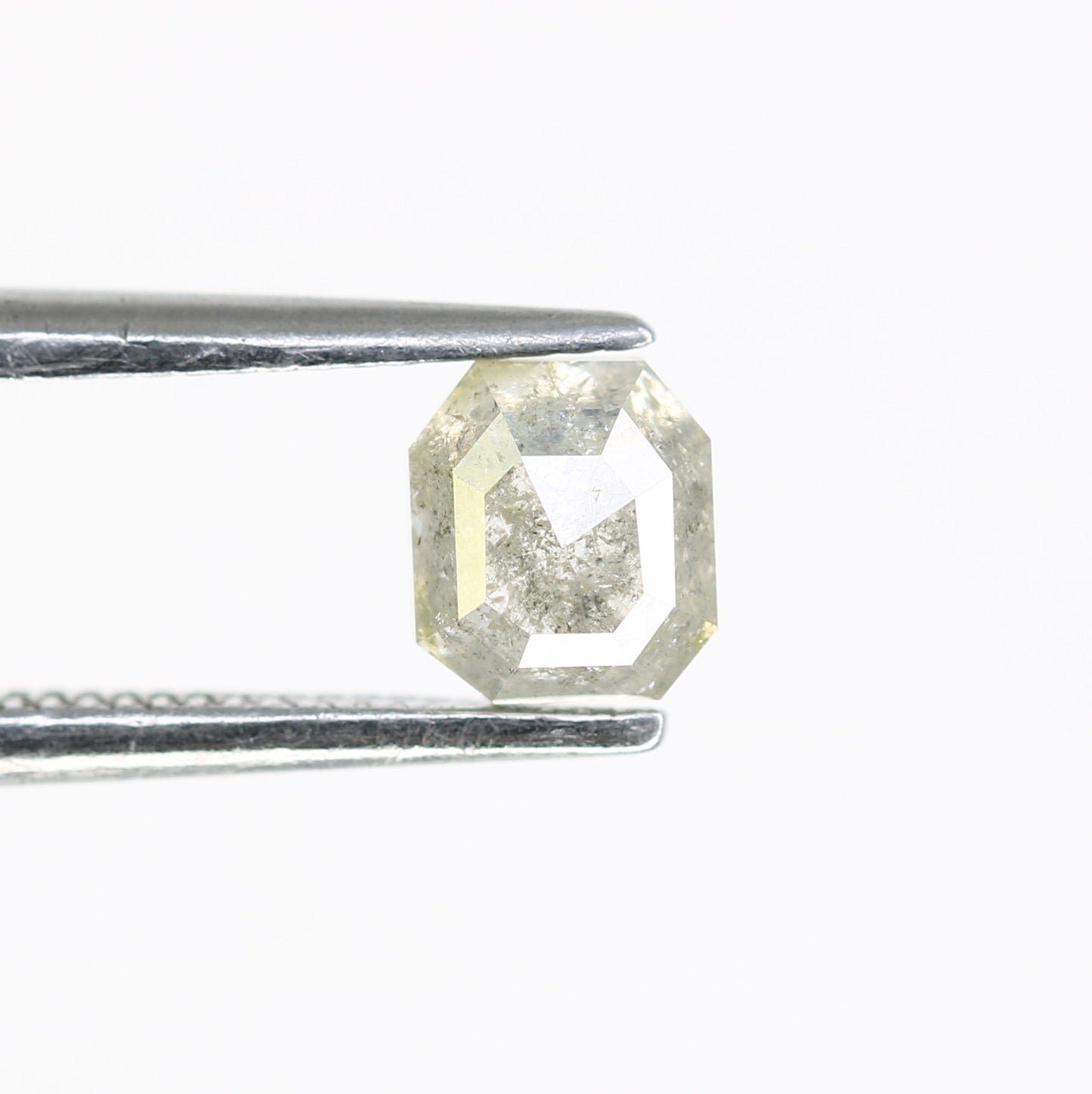 0.68 CT Grey Emerald Cut 4.80 MM Natural Diamond For Statement Ring - JayKrishna Diamond
