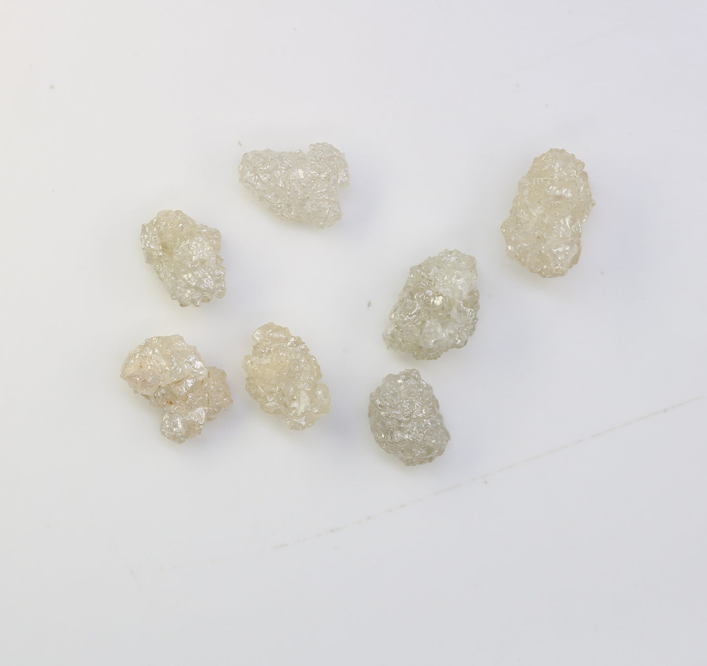 3.94 CT Raw White Grey Rough Irregular Cut Diamond For Engagement Ring - JayKrishna Diamond