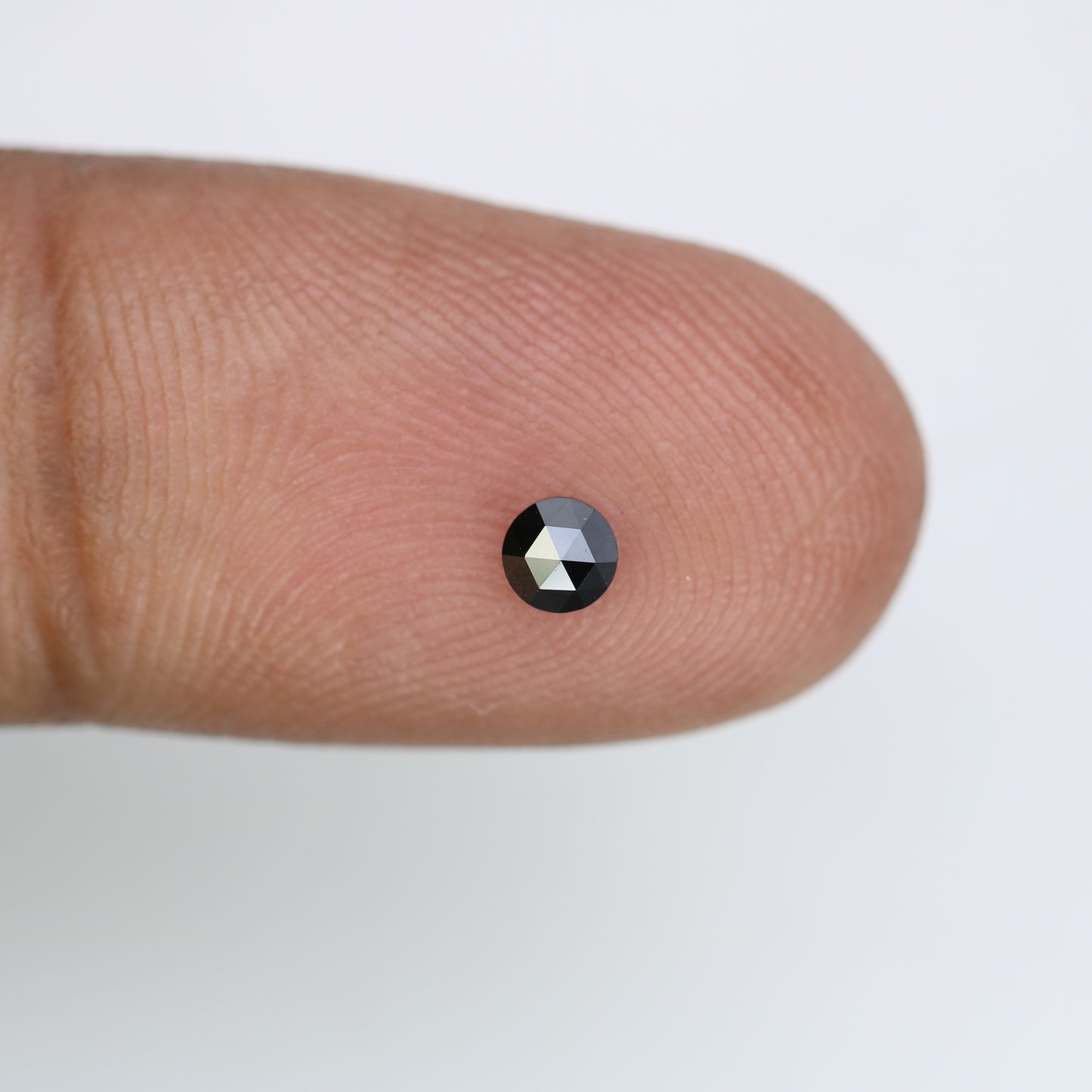 0.21 CT Round Rose Cut Natural Black Diamond – Perfect for Engagement Rings - JayKrishna Diamond