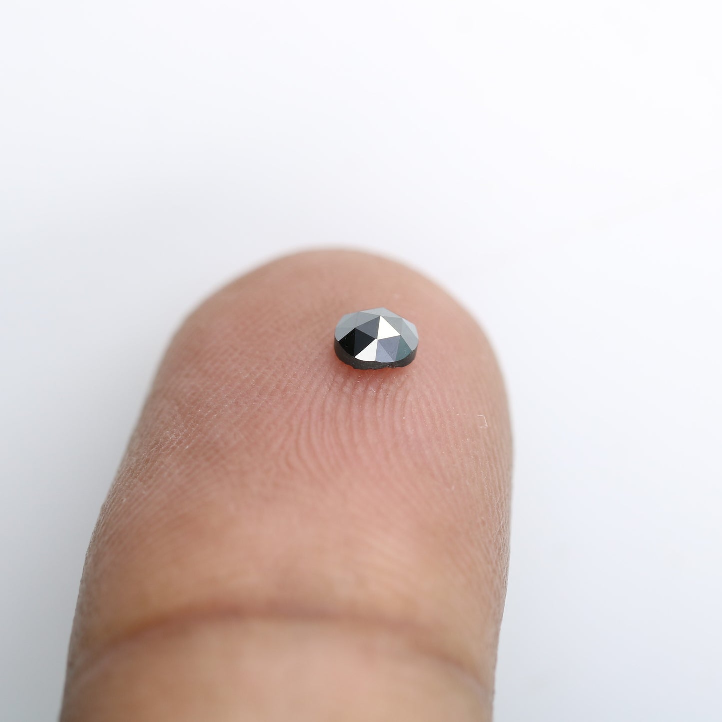 0.21 CT Round Rose Cut Natural Black Diamond – Perfect for Engagement Rings - JayKrishna Diamond