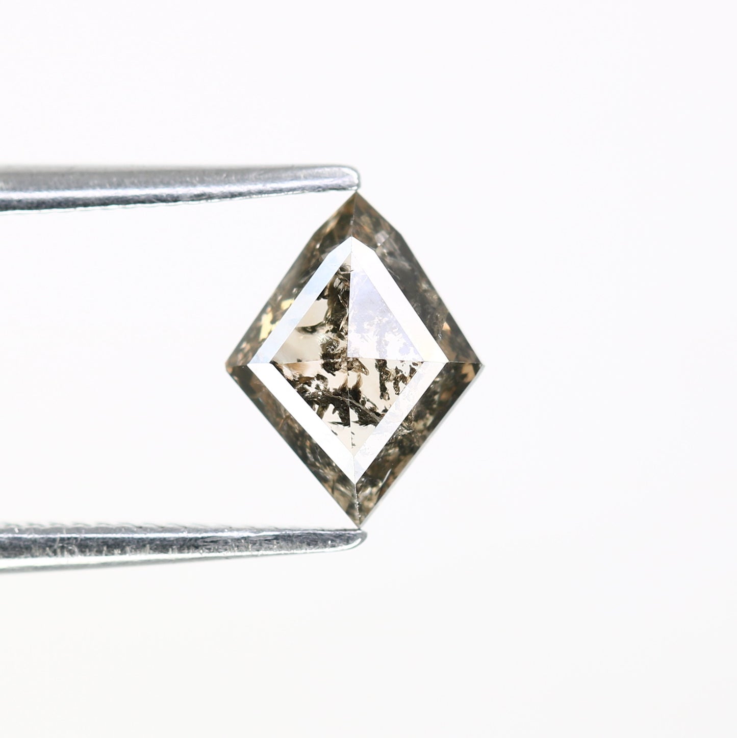 0.68 CT Polished Kite Shape Salt and Pepper Diamond For Proposal Ring - JayKrishna Diamond