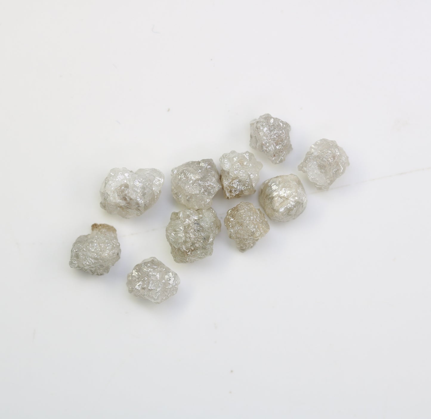 5.79 CT Irregular Cut Grey Rough Diamond For Engagement Ring - JayKrishna Diamond