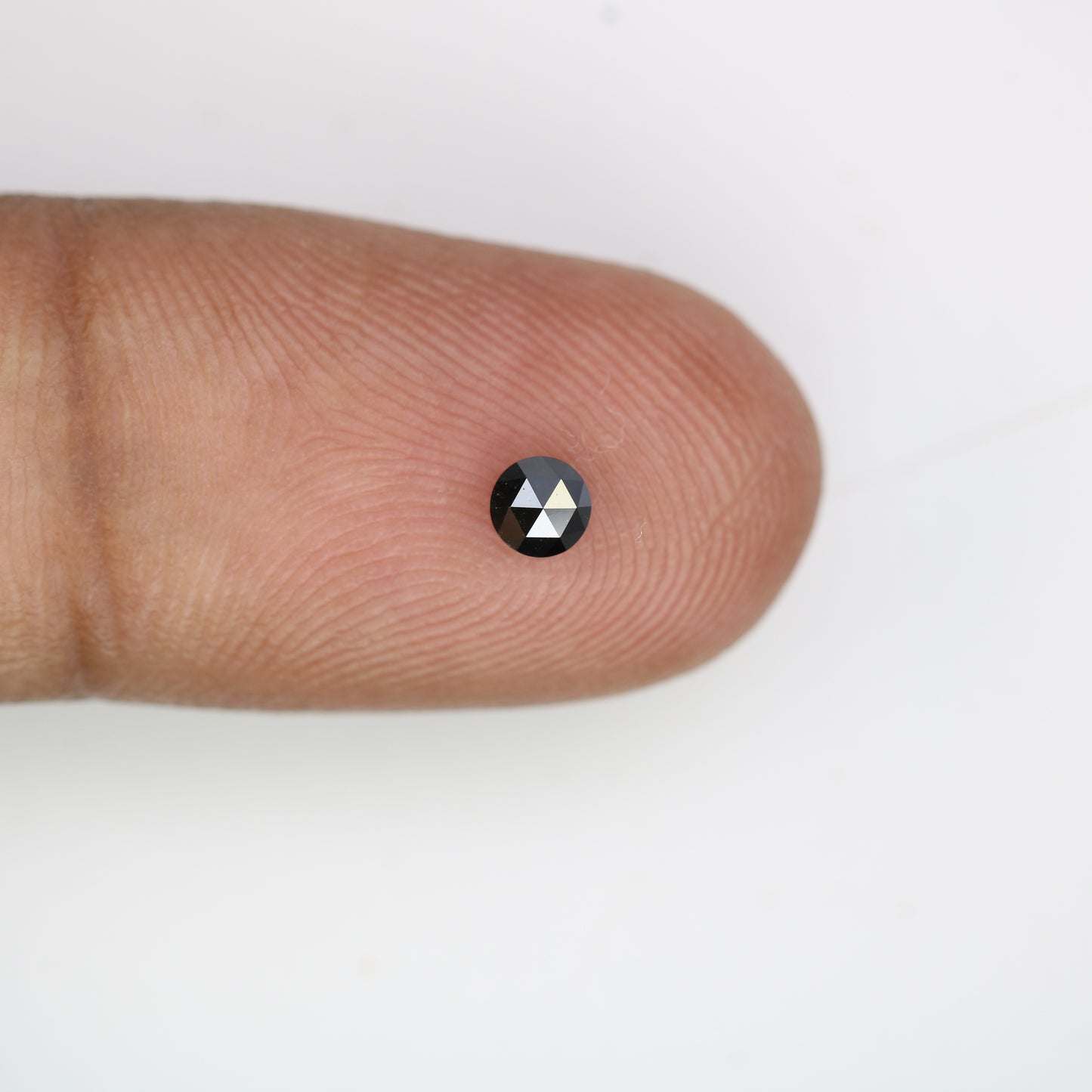 0.22 CT Round Rose Cut Black Loose Diamond – 3.60 x 1.80 MM, Ideal for Engagement Rings - JayKrishna Diamond