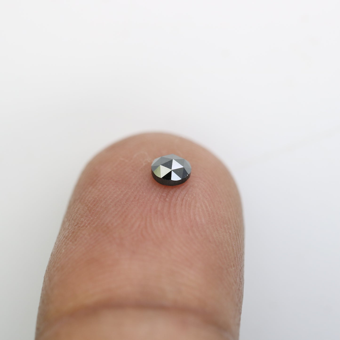 0.22 CT Round Rose Cut Black Loose Diamond – 3.60 x 1.80 MM, Ideal for Engagement Rings - JayKrishna Diamond