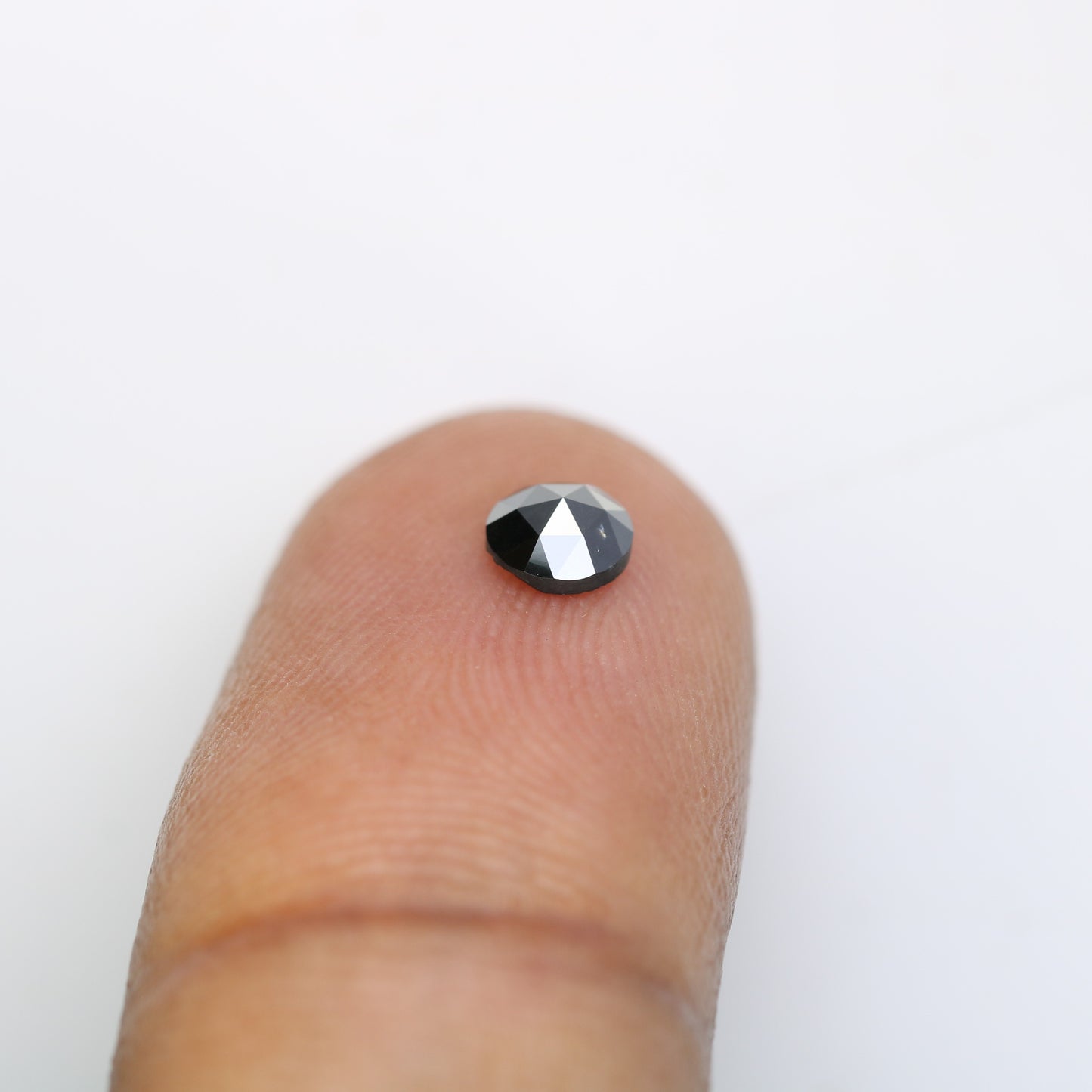 Elegant 0.34 CT Round Rose Cut Black Diamond | Perfect for Engagement Rings | Unique Gemstone - JayKrishna Diamond