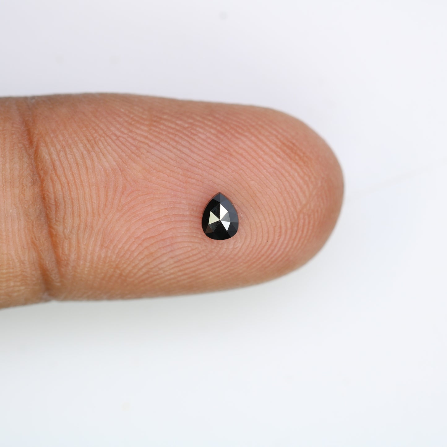 0.14 CT Pear Shape Black Natural Salt and Pepper Diamond for Engagement Rings, Custom Jewelry, and Stylish Bracelets - JayKrishna Diamond