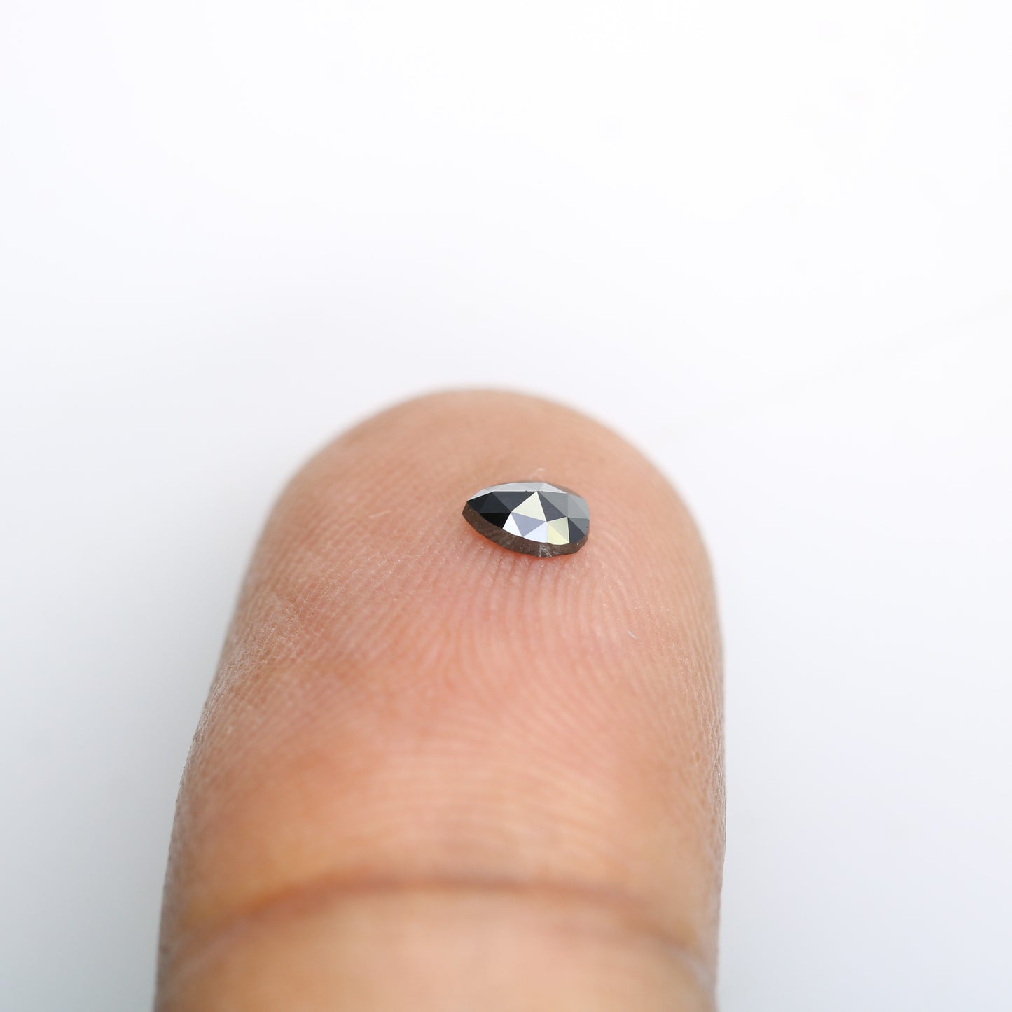 0.14 CT Pear Shape Black Natural Salt and Pepper Diamond for Engagement Rings, Custom Jewelry, and Stylish Bracelets - JayKrishna Diamond