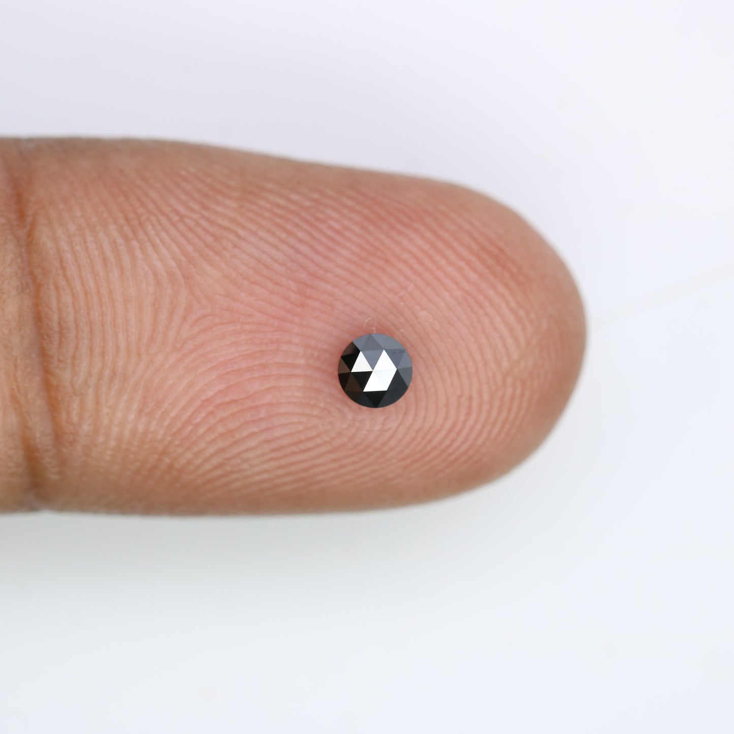 0.19 CT Black Round Rose Cut Loose Diamond - 3.50 x 1.70 MM - Ideal for Engagement Rings, Necklaces, Promise Rings, Earrings, and Anniversary Gifts - JayKrishna Diamond