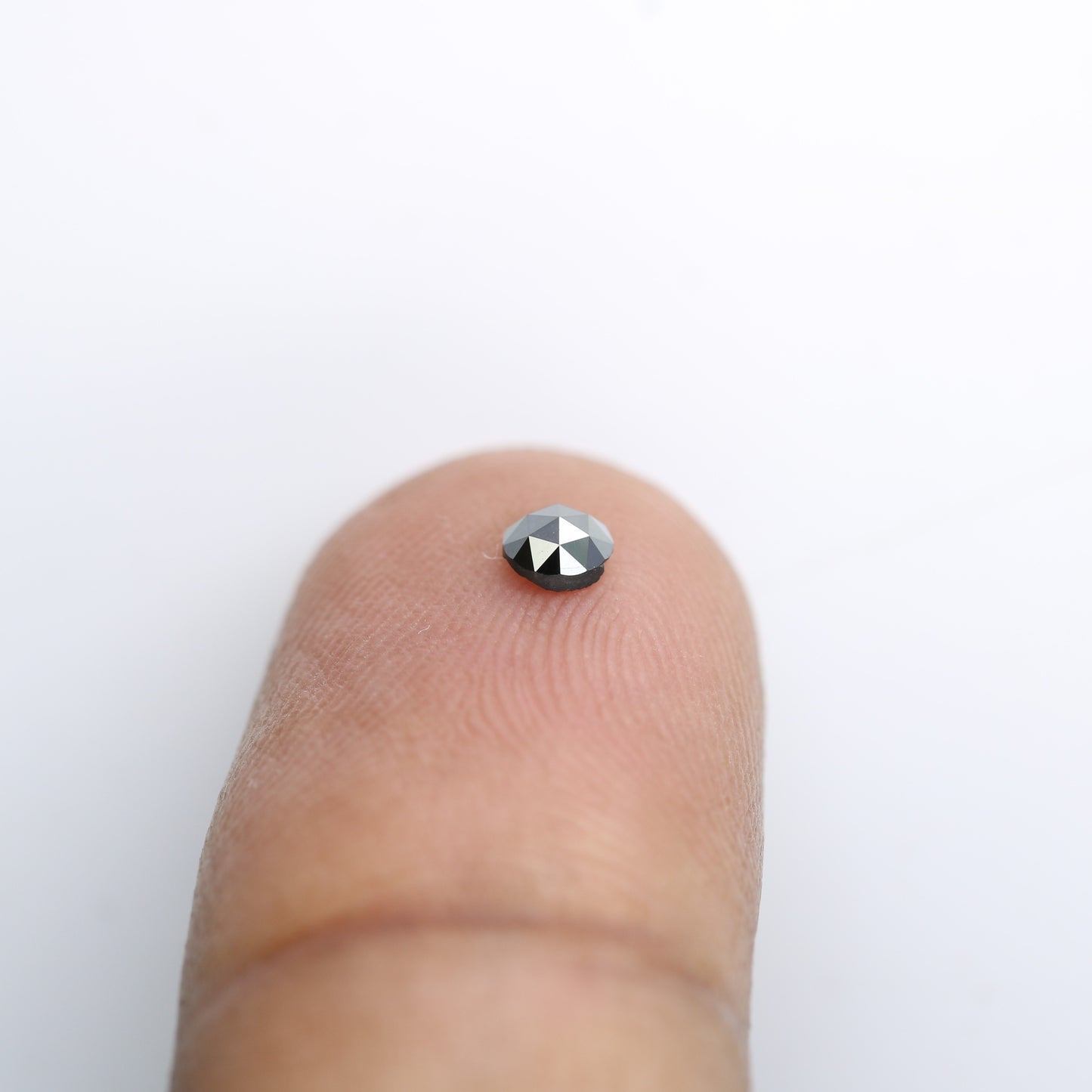0.19 CT Black Round Rose Cut Loose Diamond - 3.50 x 1.70 MM - Ideal for Engagement Rings, Necklaces, Promise Rings, Earrings, and Anniversary Gifts - JayKrishna Diamond