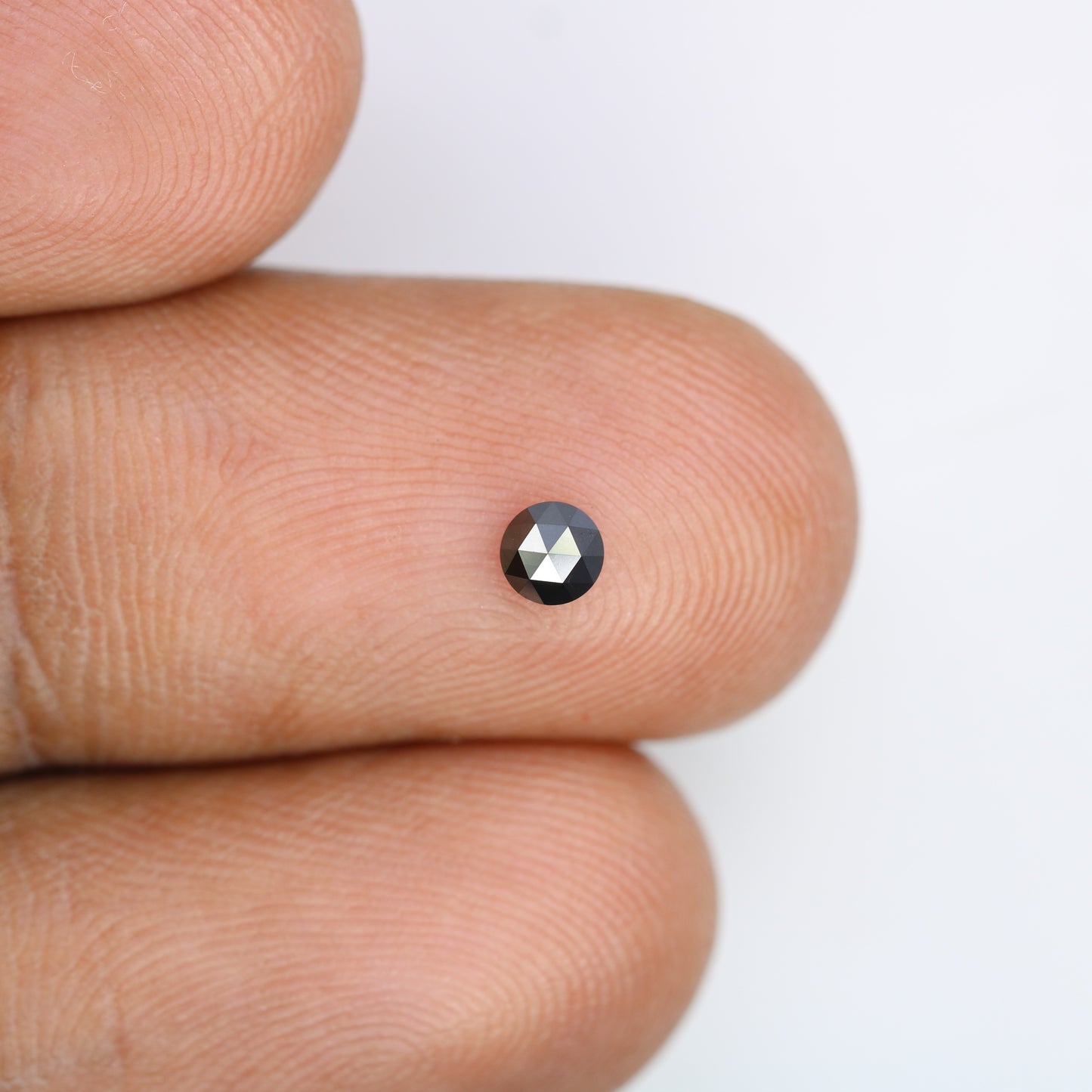 0.19 CT Black Round Rose Cut Loose Diamond - 3.50 x 1.70 MM - Ideal for Engagement Rings, Necklaces, Promise Rings, Earrings, and Anniversary Gifts - JayKrishna Diamond